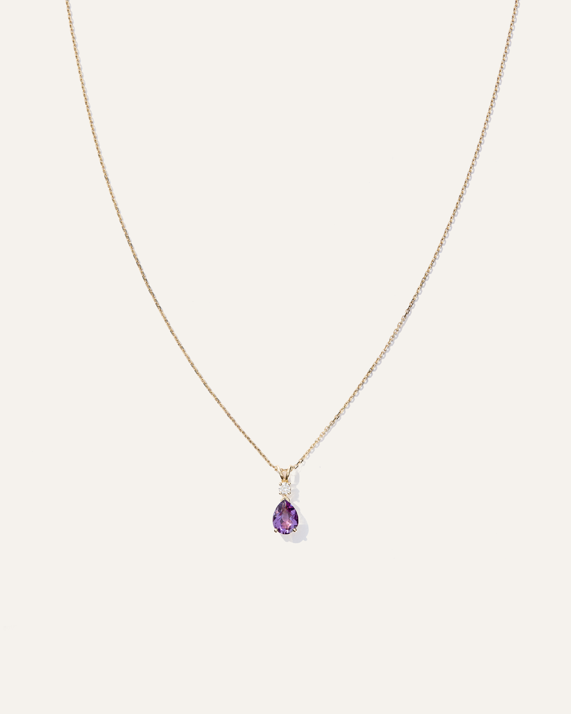 QUINCE WOMEN'S 14K GOLD DIAMOND & SEMI-PRECIOUS GEMSTONE DROP NECKLACE