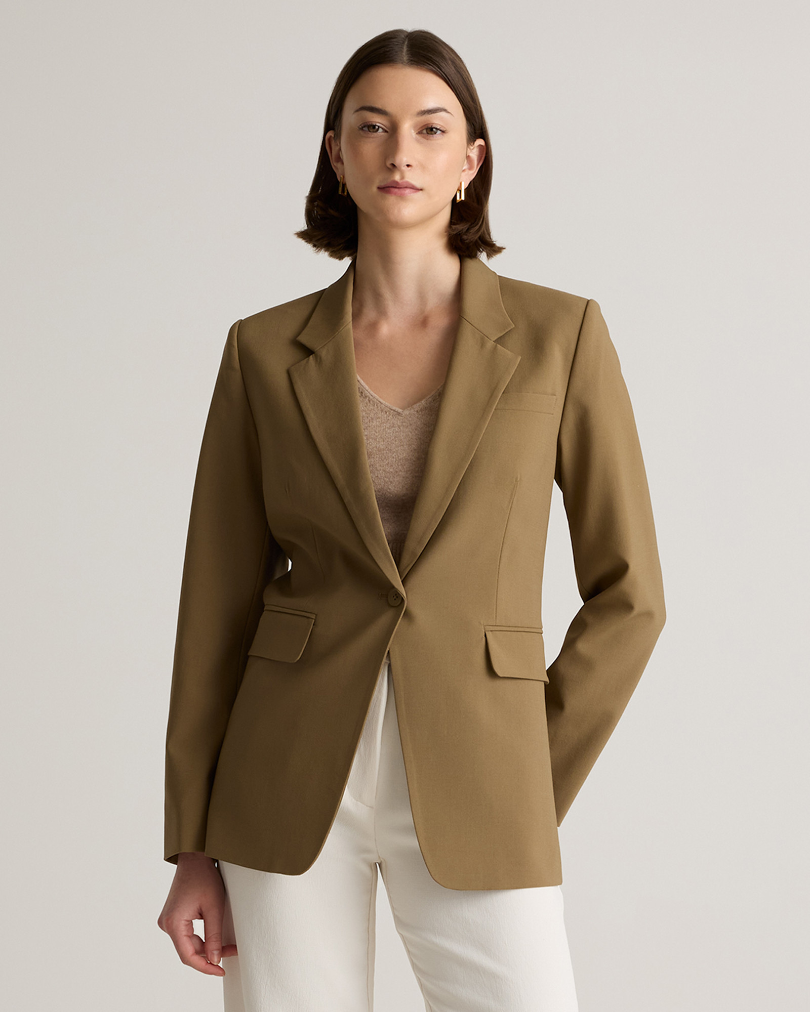 Wool Blazer Long Camel Blazer Womens Reiss Atelier Wool Double