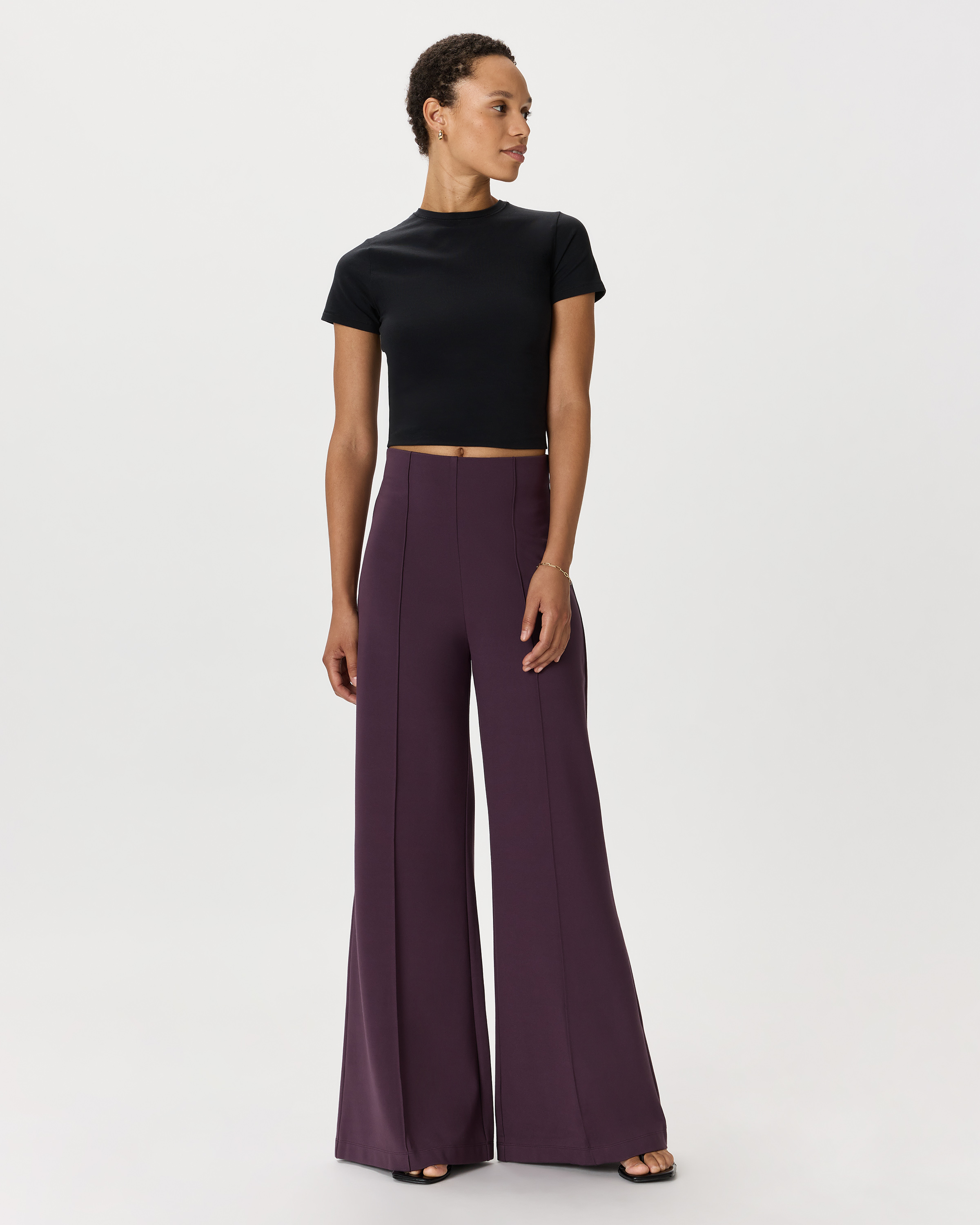 Ultra-Stretch Ponte Super Wide Leg Pants