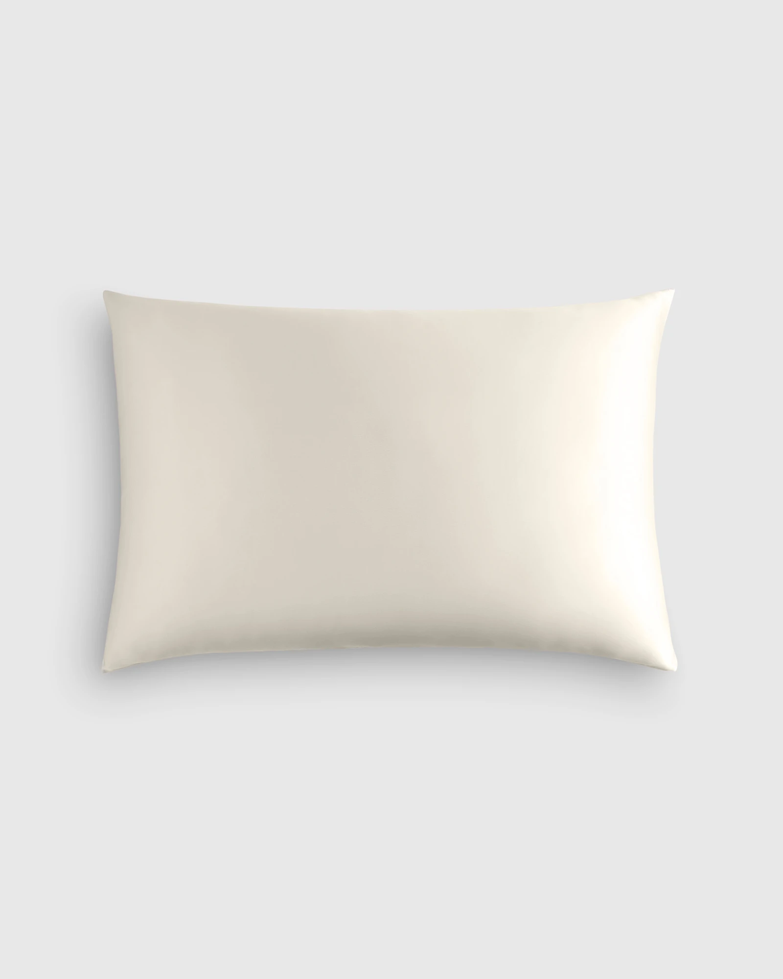 100% Mulberry 22-Momme Silk Pillowcase in Ivory, Size Queen