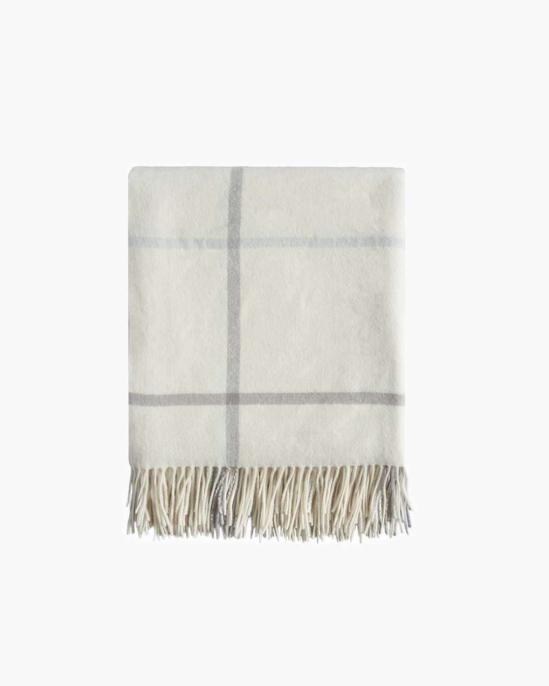 Mongolian Cashmere Plaid Throw