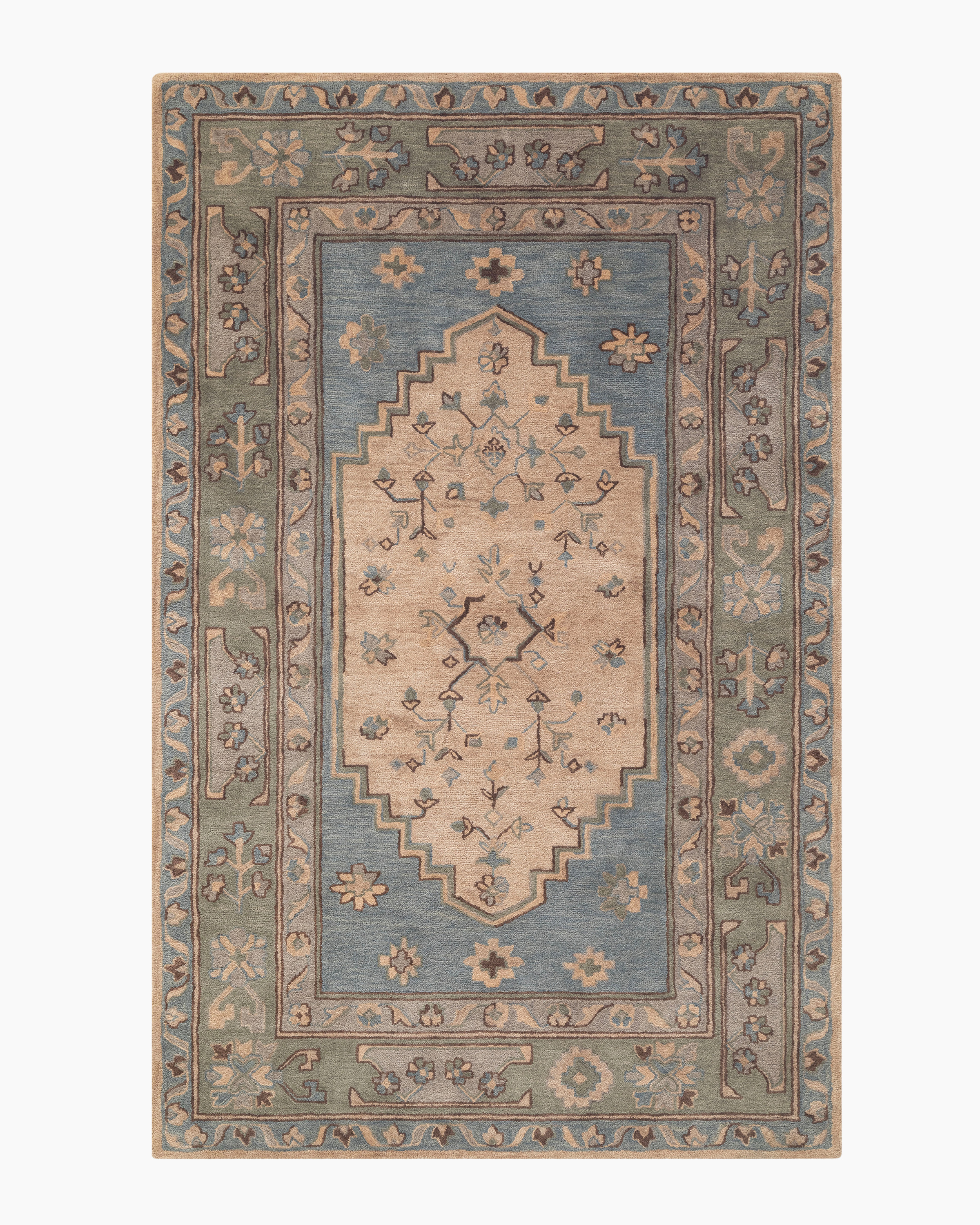 Blue/Green Maven Wool Rug