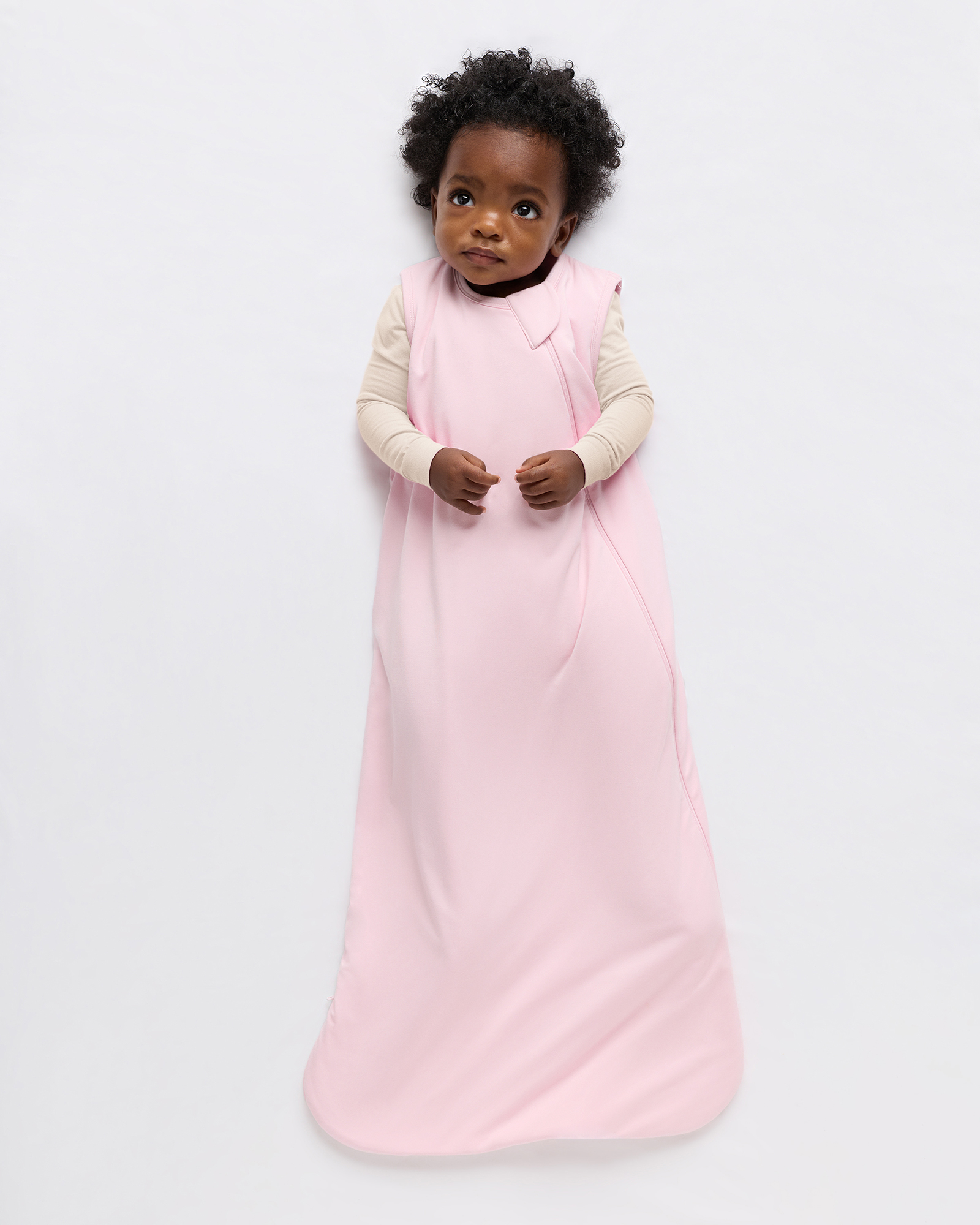 Pale Pink Bamboo Sleep Bag 1.5 TOG