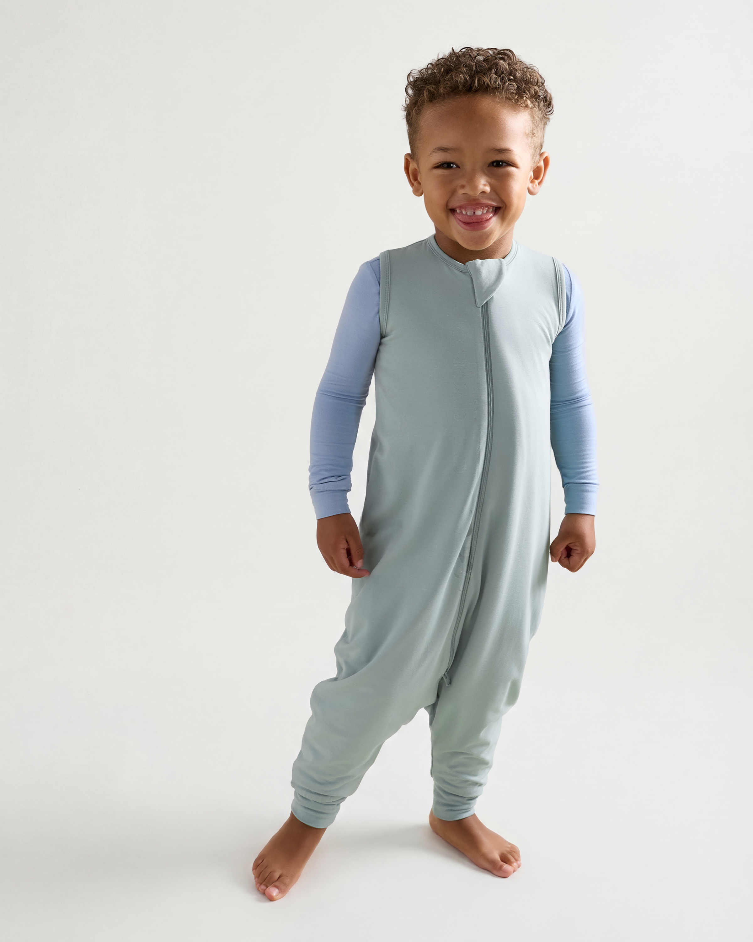 Light Grey Bamboo Sleep Bag Walker 1.0 TOG