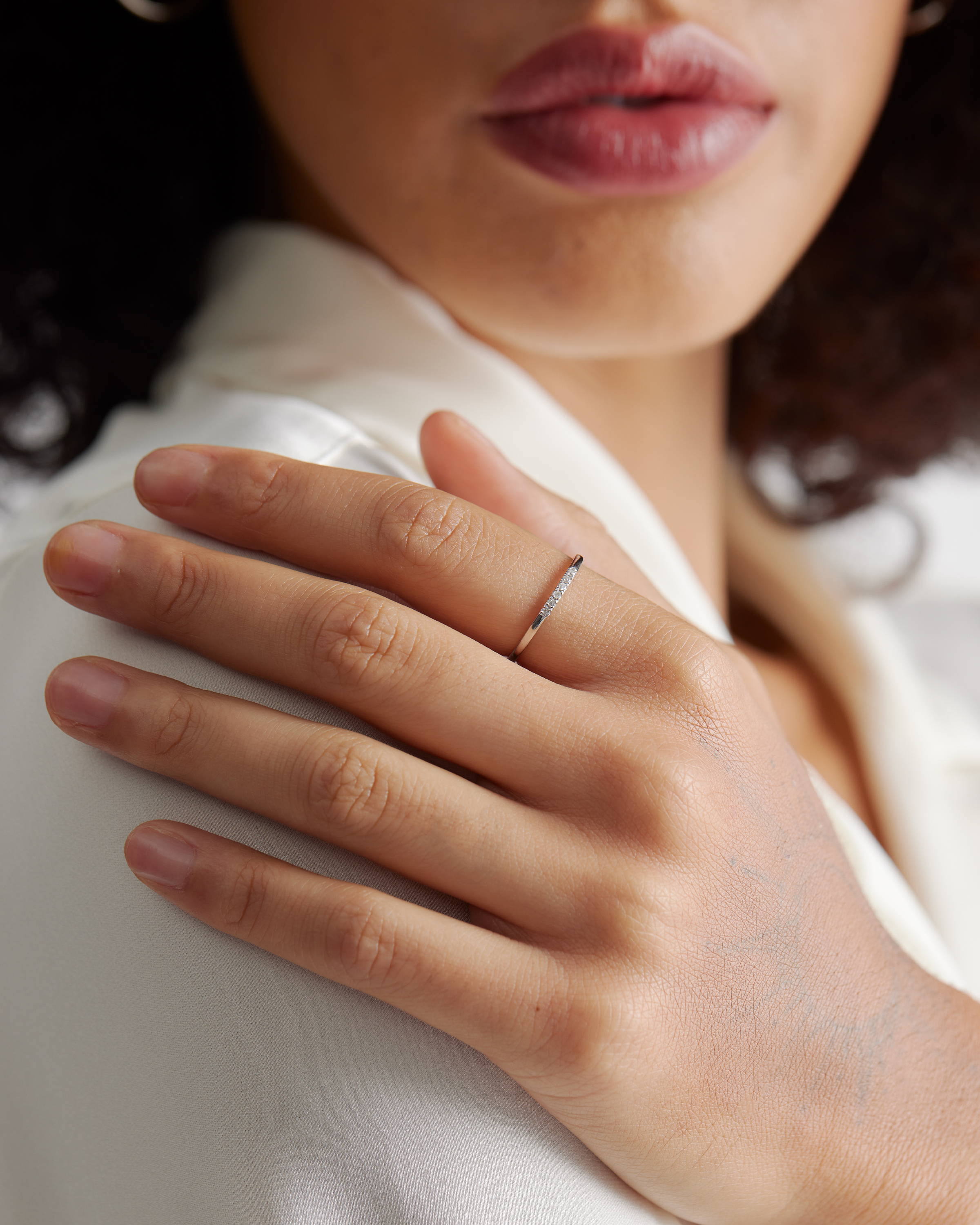 14Kゴールド ダイヤモンドリング（6号） Diamonds Line Ring 14Kゴールド ダイヤモンドリング（6号） Diamonds Line Ring