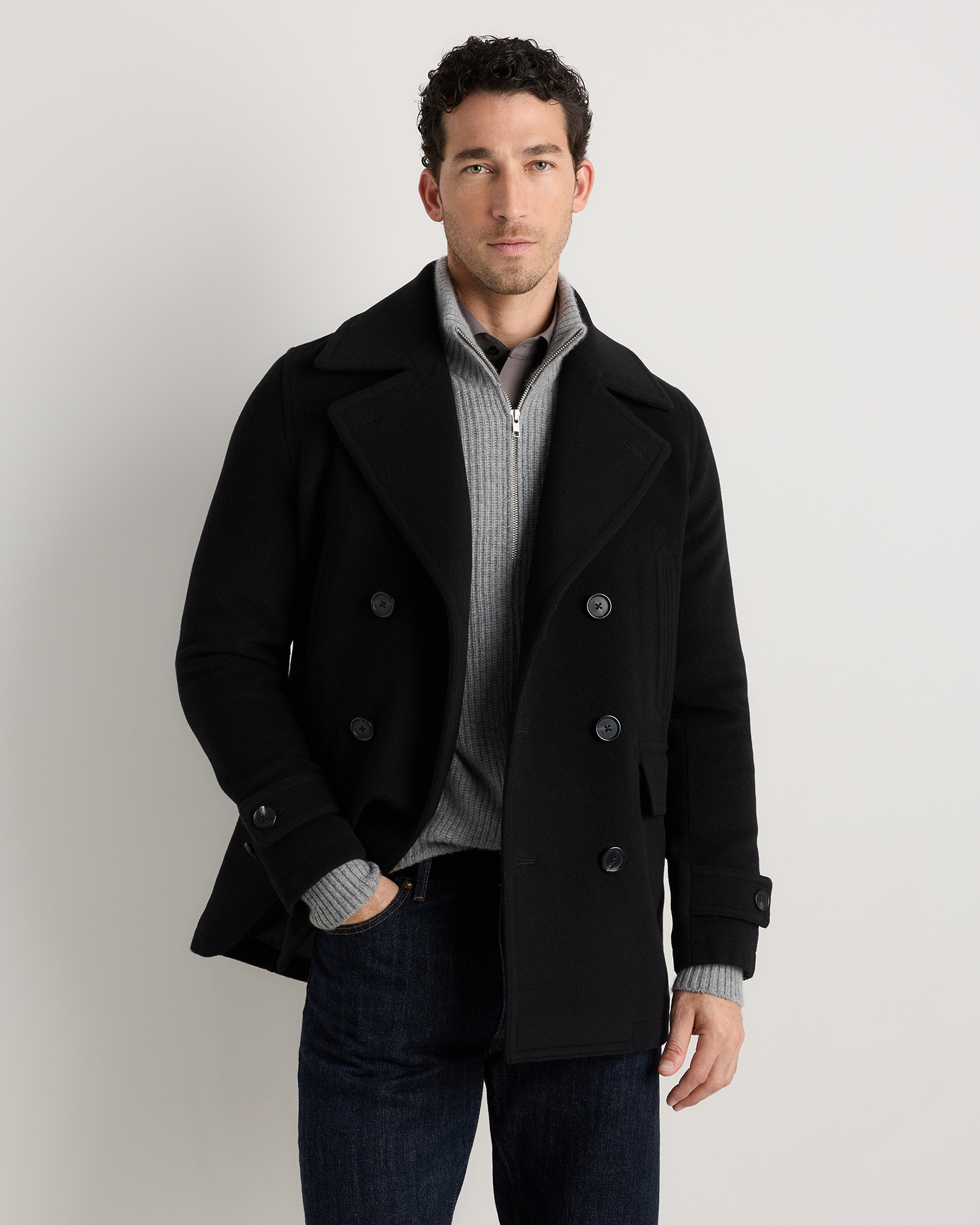 100% Mongolian Cashmere Double-Faced Overcoat