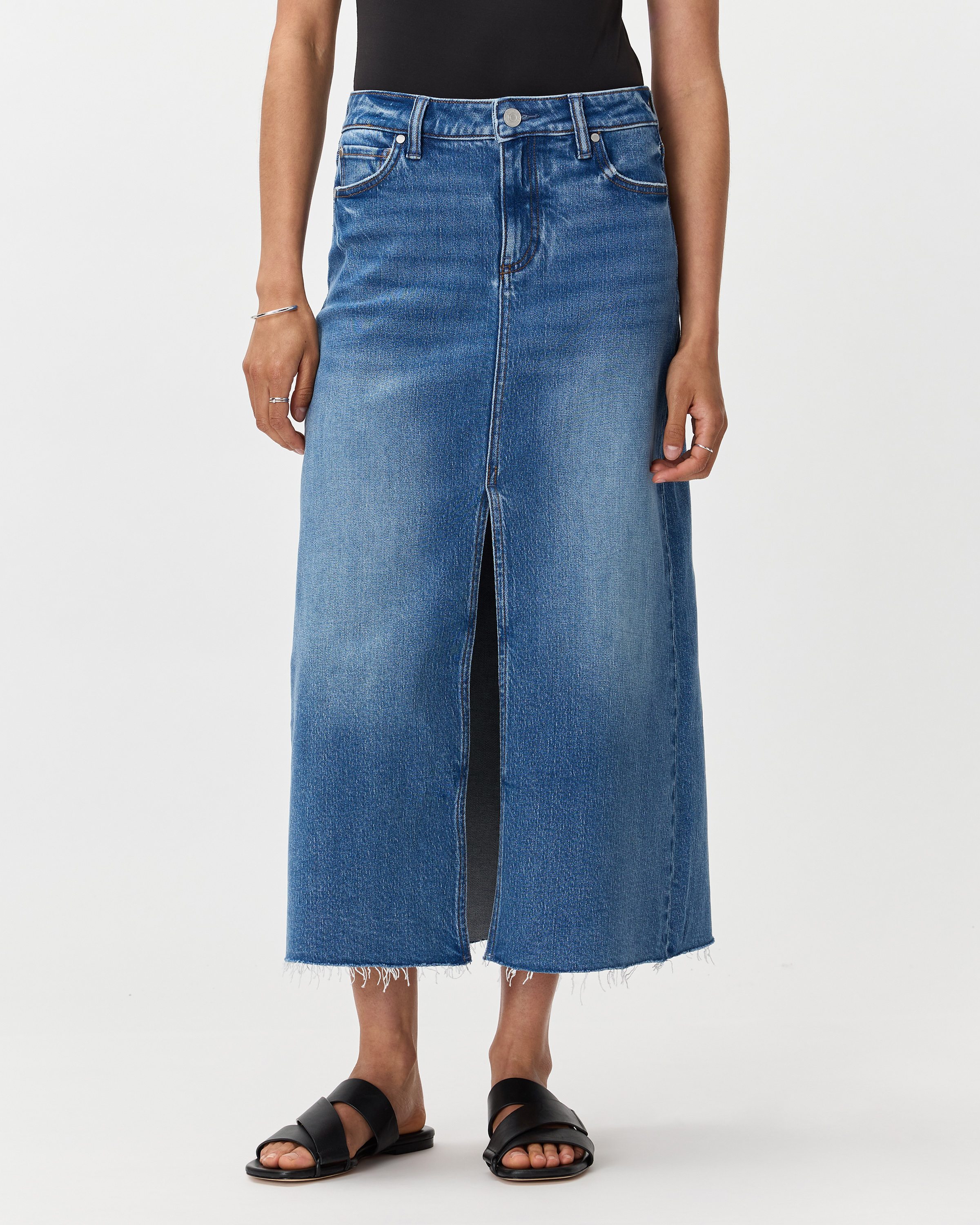 Luna Stretch Flare Jeans in Seaside Blue