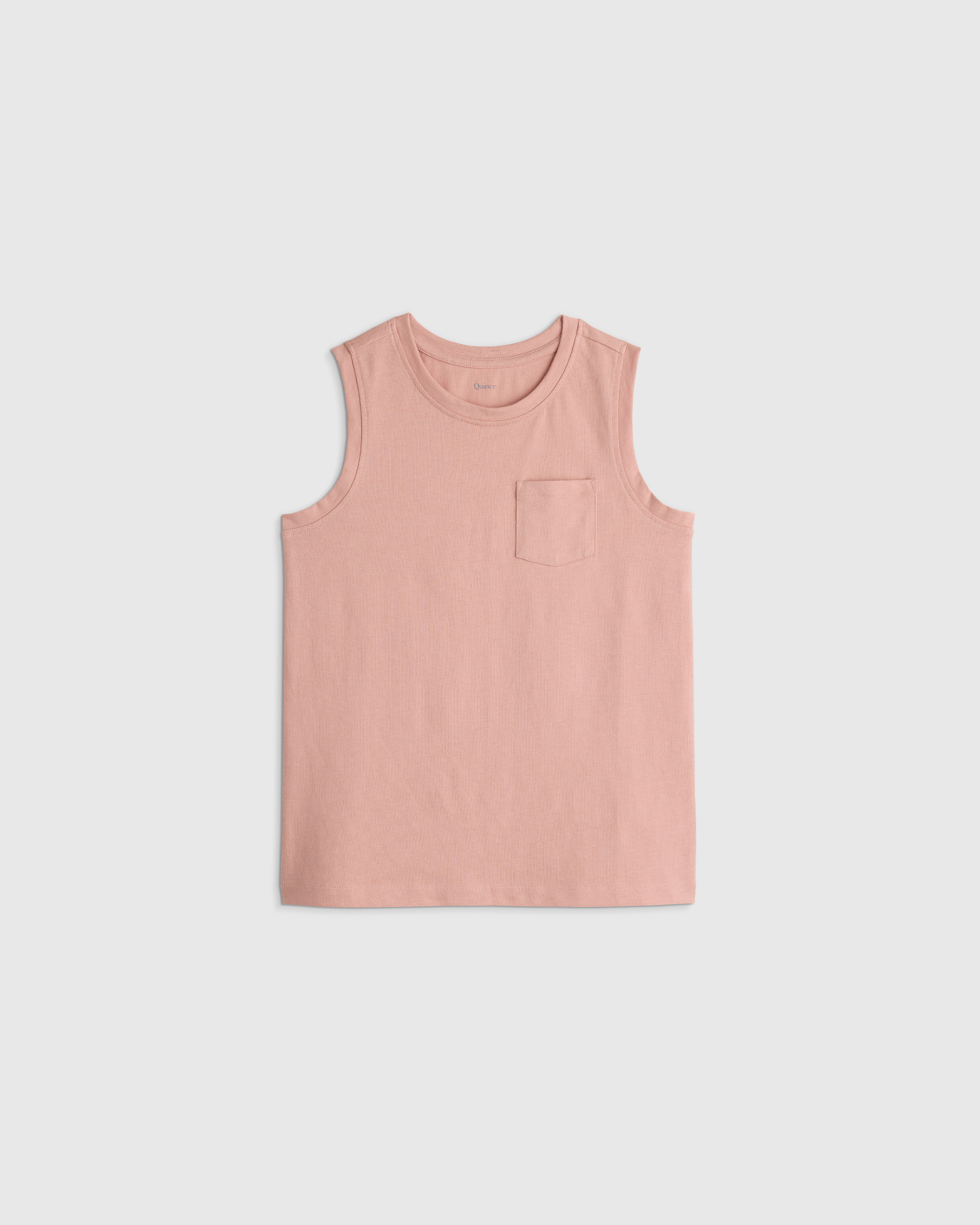 Pink Rose 100% Organic Cotton Jersey Tank