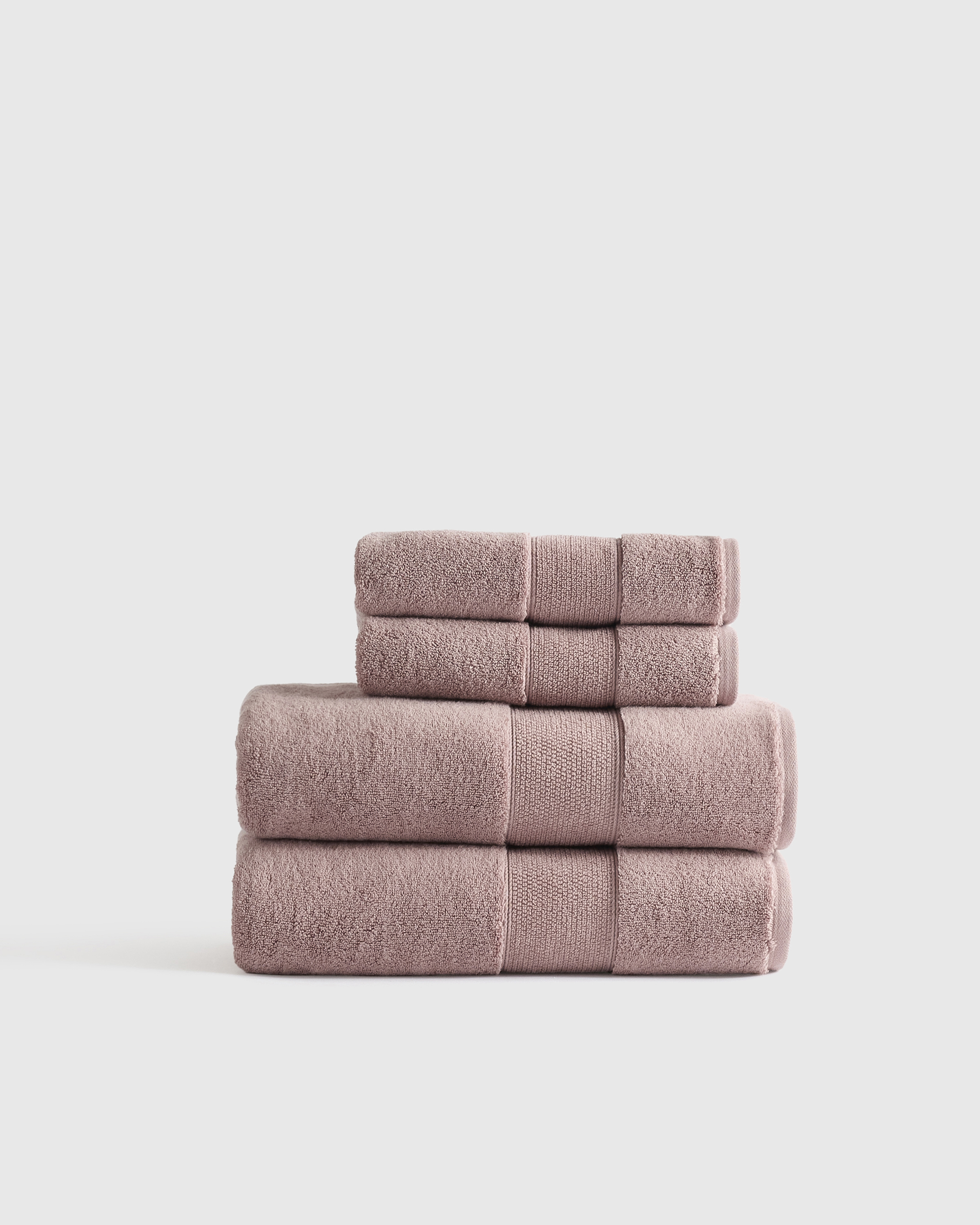 Dusty Mauve Classic Organic Turkish Cotton Bath Bundle (4 pieces)