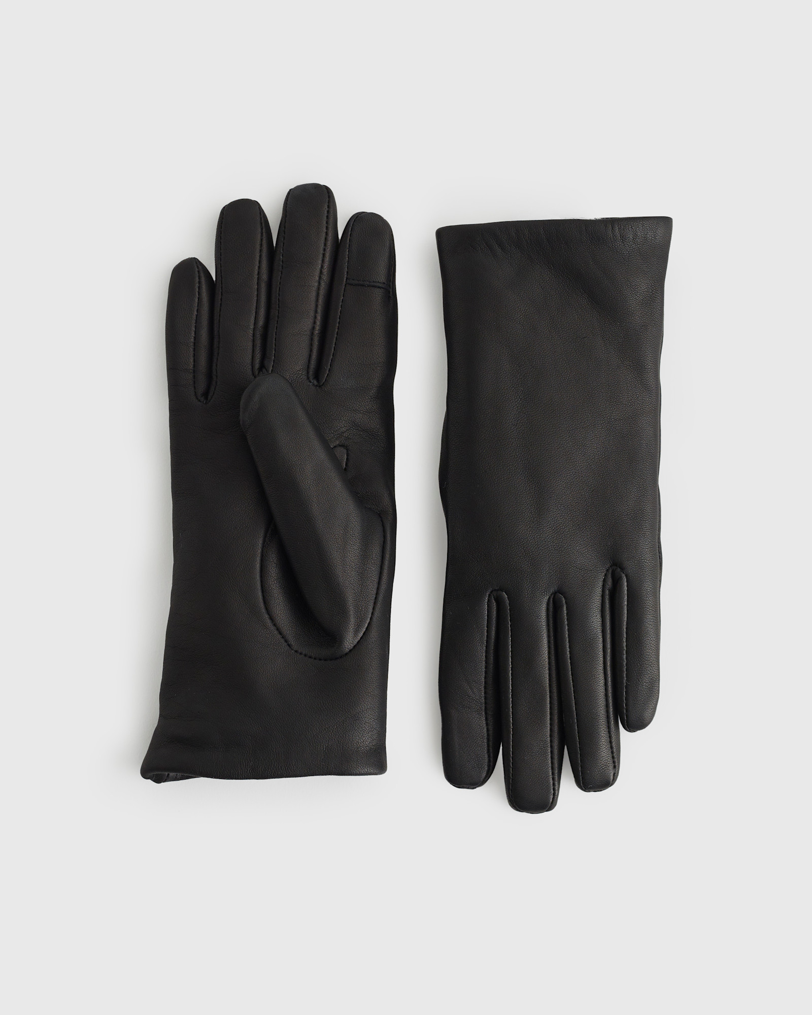 Cashmere-lined lambskin leather gloves for fall 2026