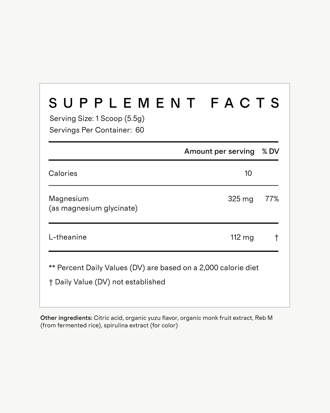 supplement facts