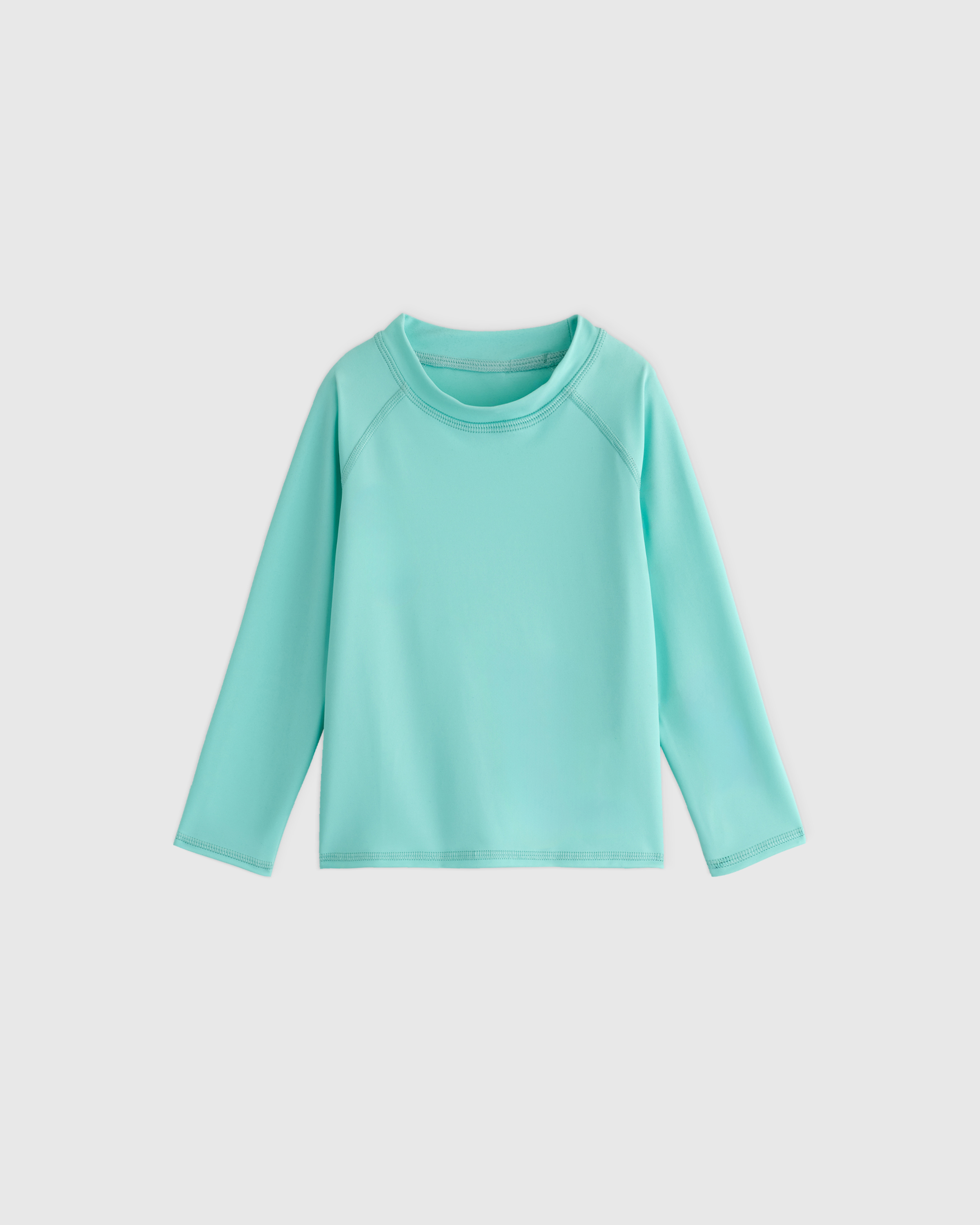 Frozen Blue Long Sleeve Raglan Rash Guard