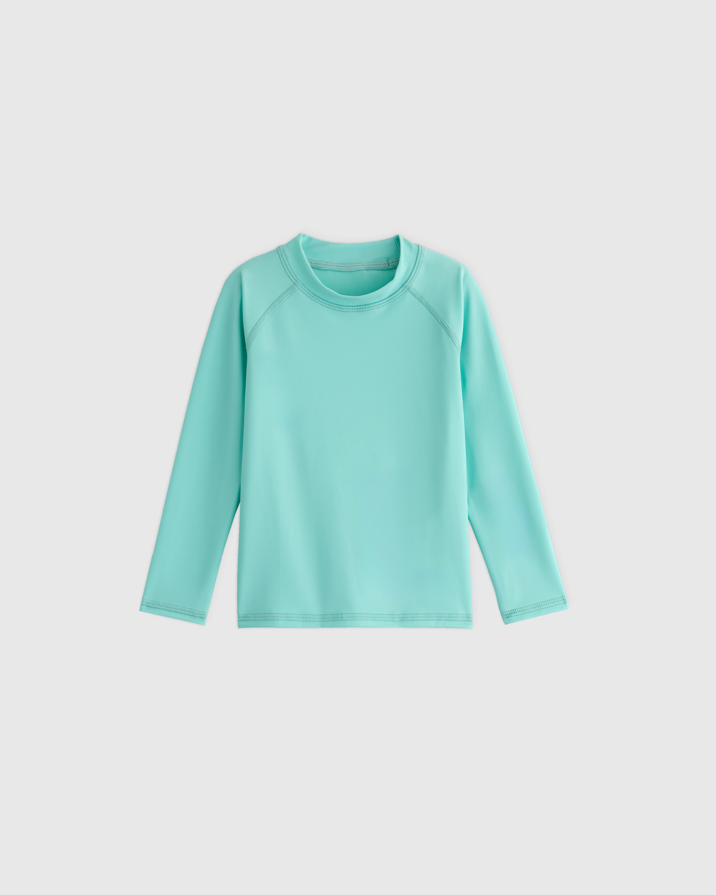 Frozen Blue Long Sleeve Raglan Rash Guard