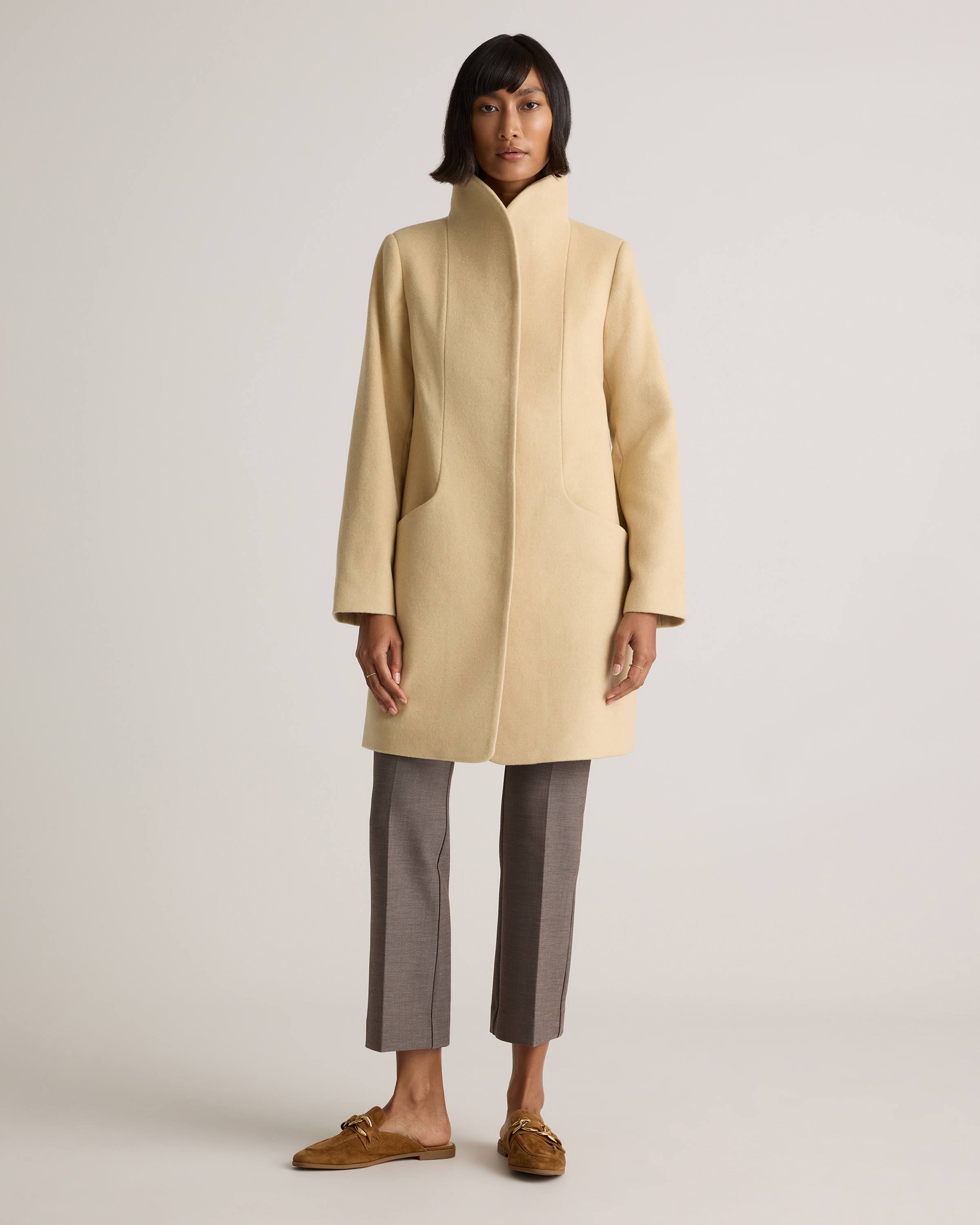 Italian Wool Cocoon Coat