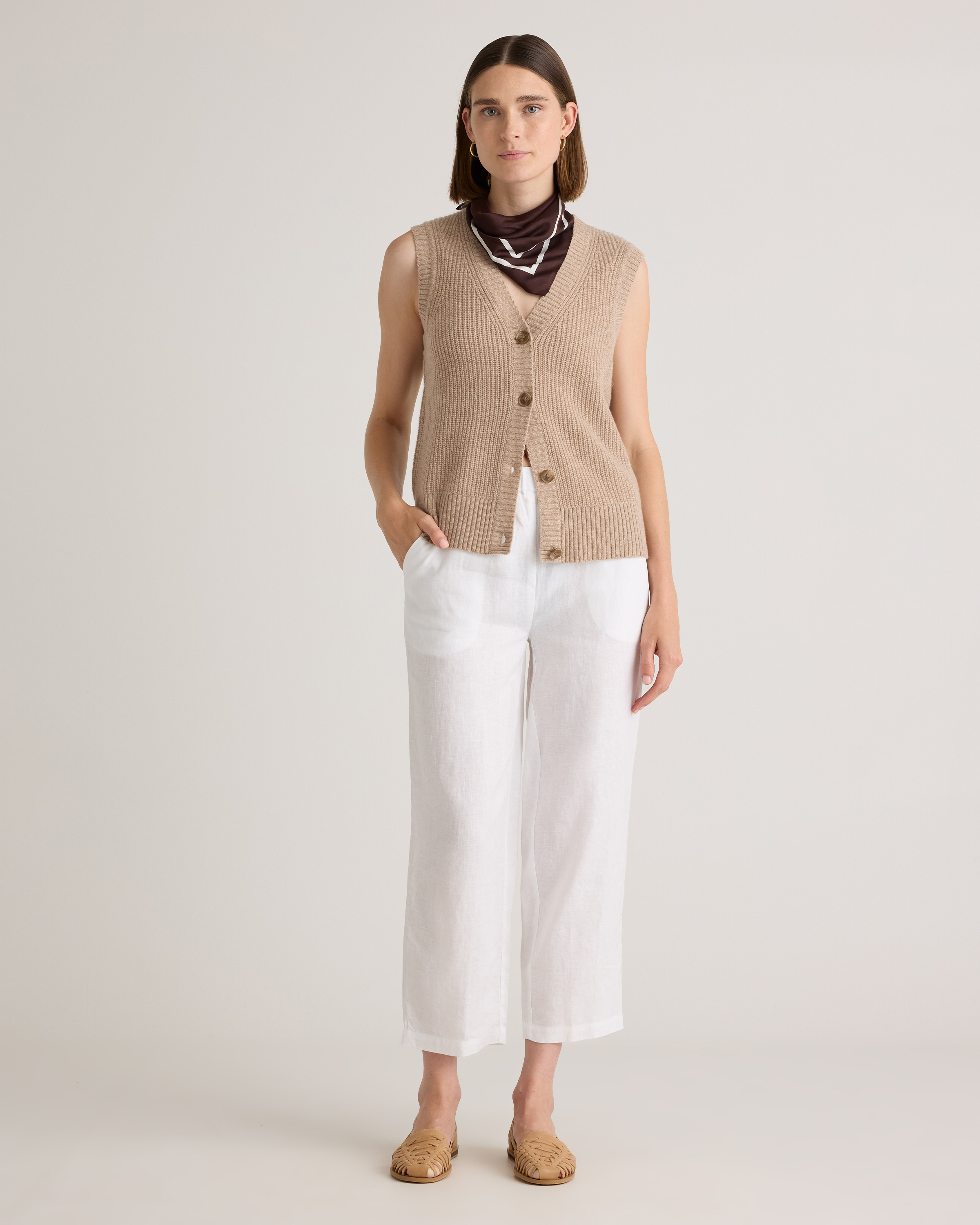 Mongolian Cashmere Fisherman Sweater Vest