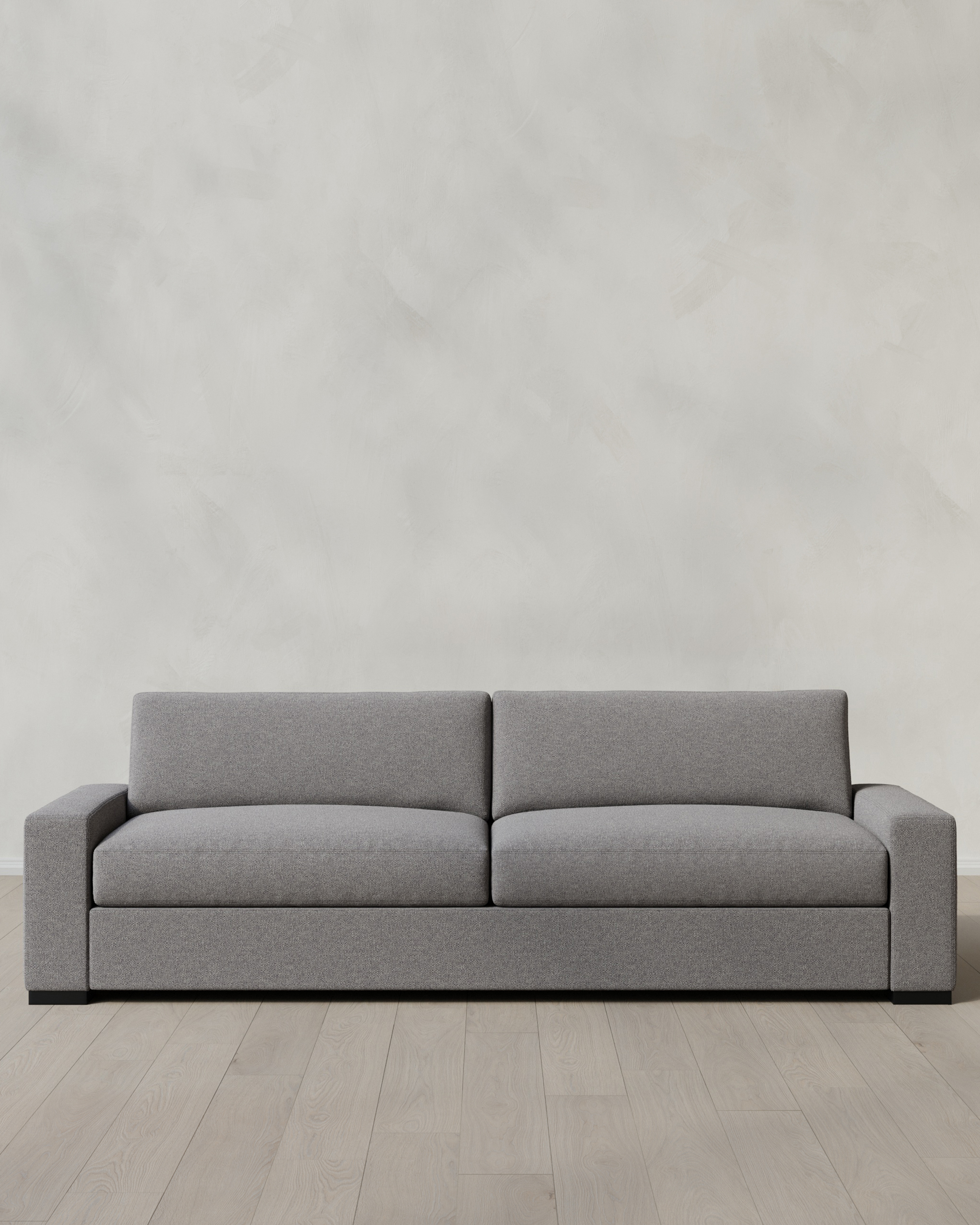 Quince | Stillman Sofa in Performance Basketweave in Ash, Size 7ft, Polyester