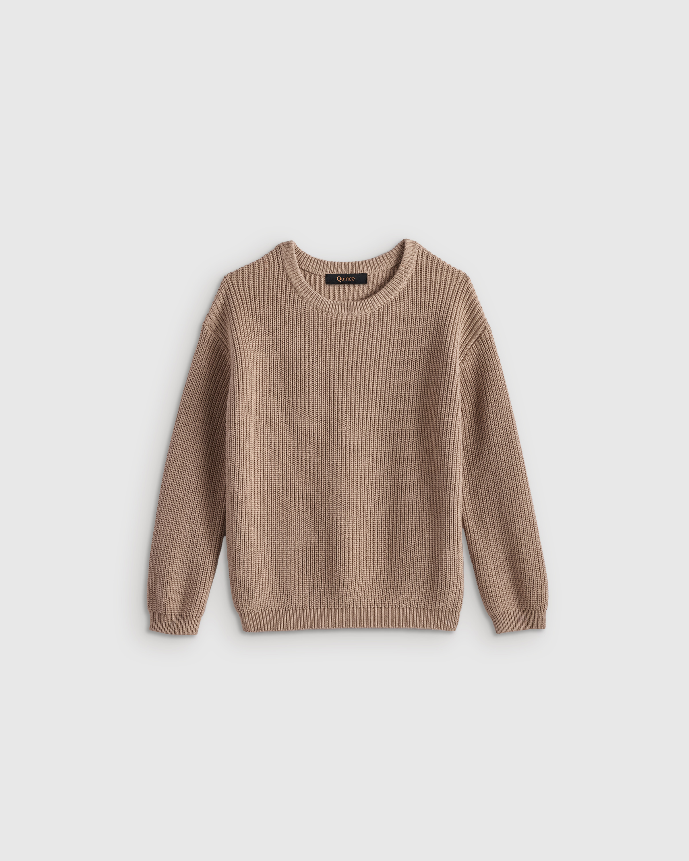 Oatmeal 100% Organic Cotton Fisherman Tunic Sweater 