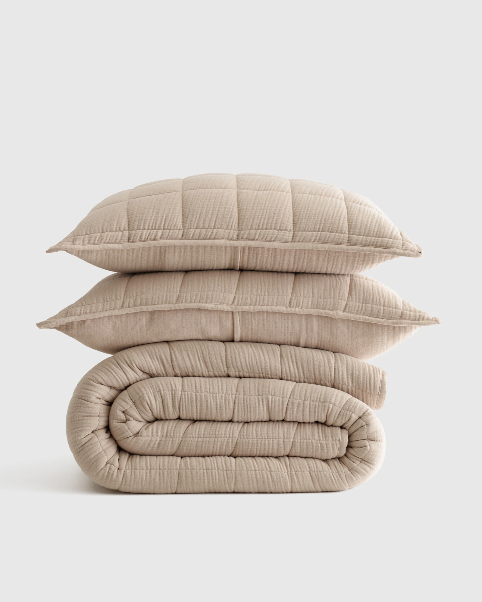100% Organic Cotton Gauze Box Quilt Set