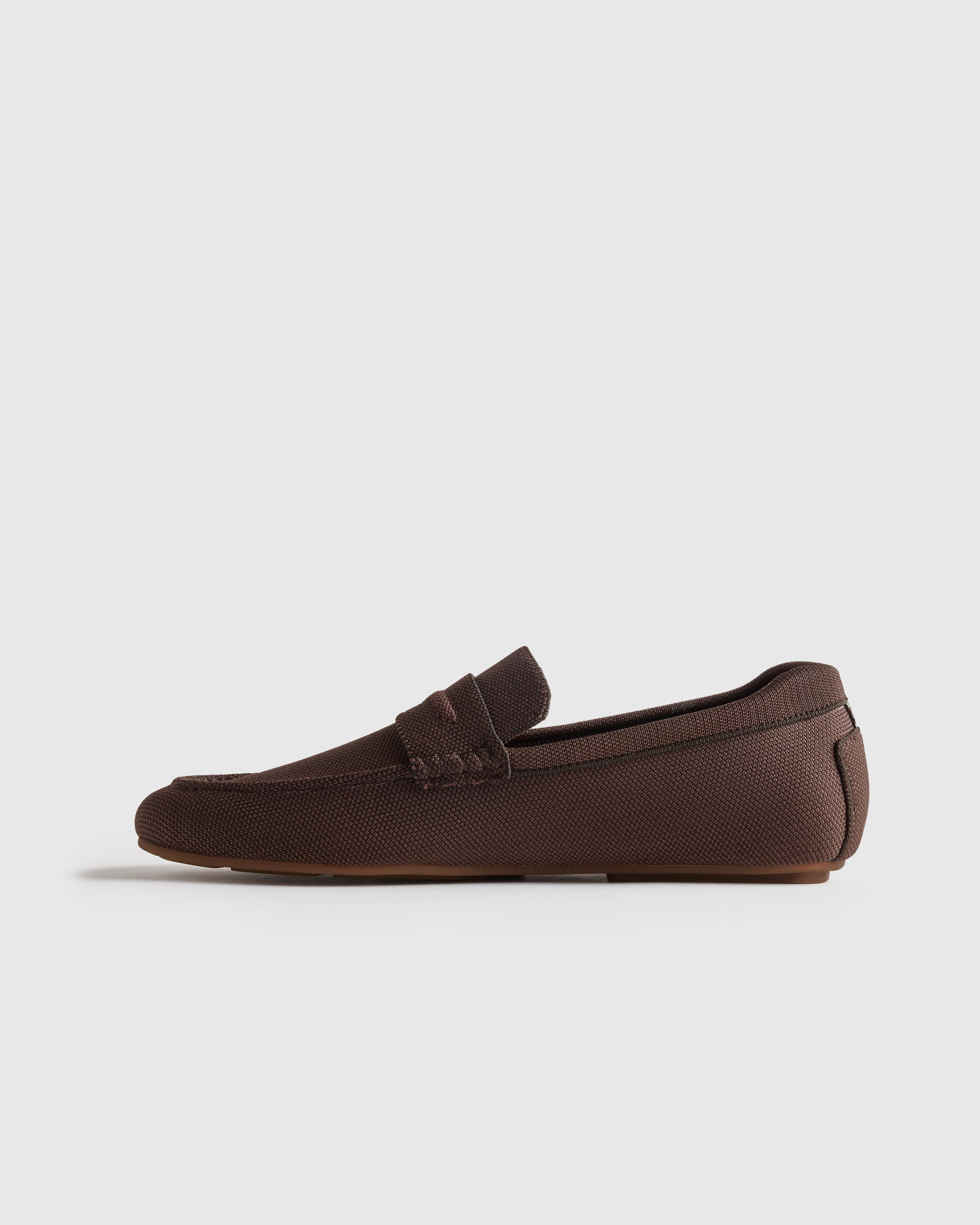 Recycled Knit Driving Loafer in Dark Chocolate