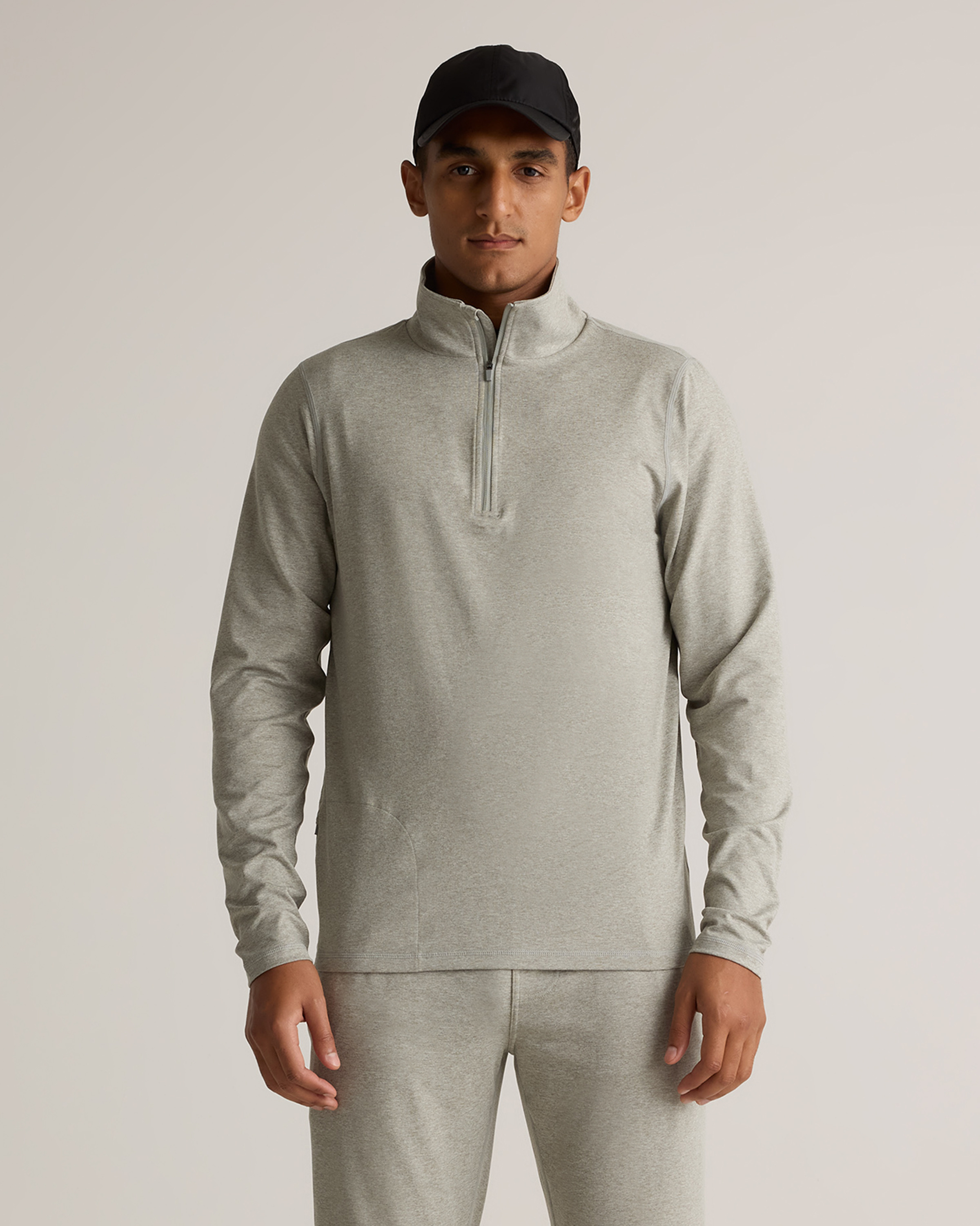 Heather Aloe Flowknit Performance Half-Zip