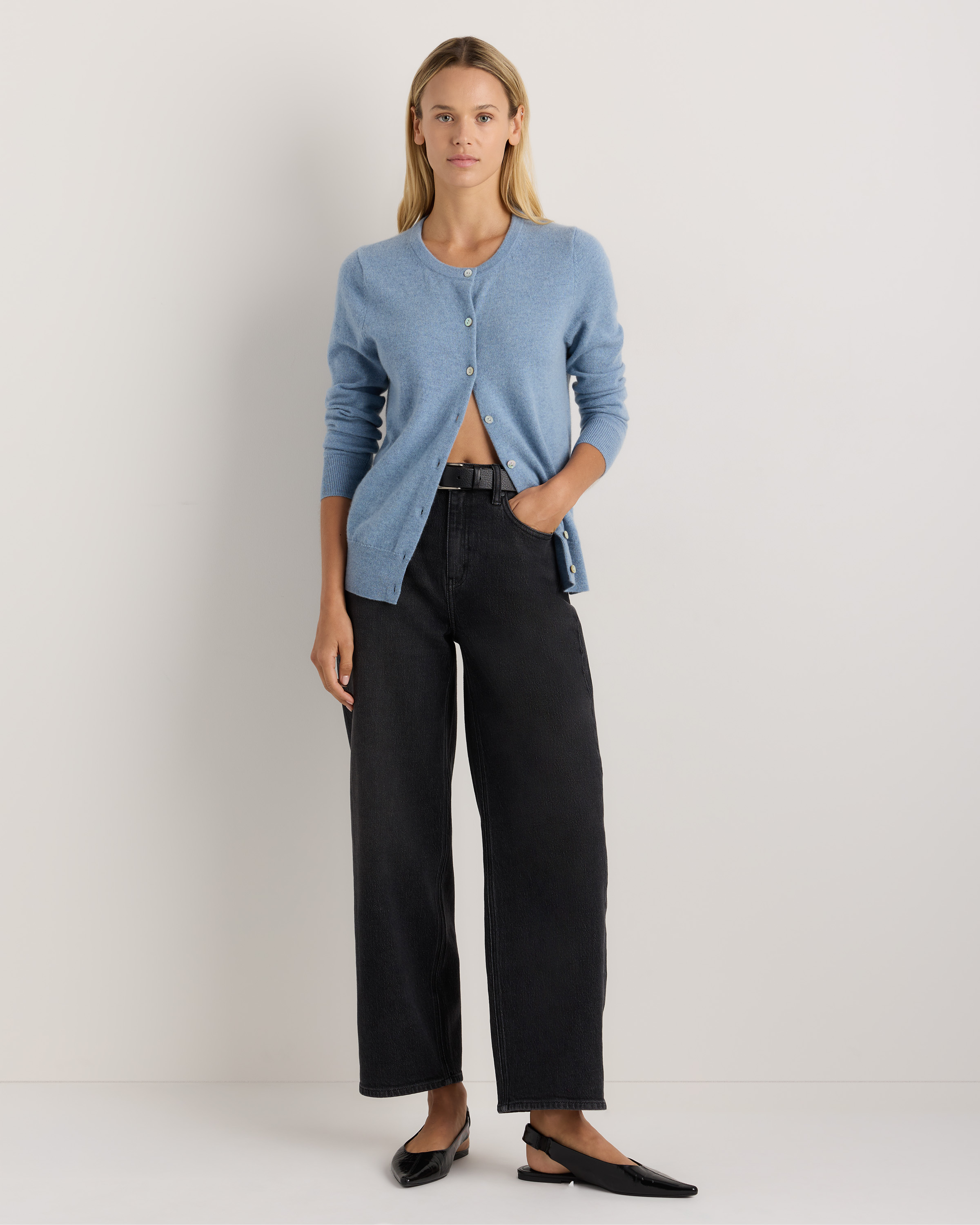 Mongolian Cashmere Cardigan Sweater