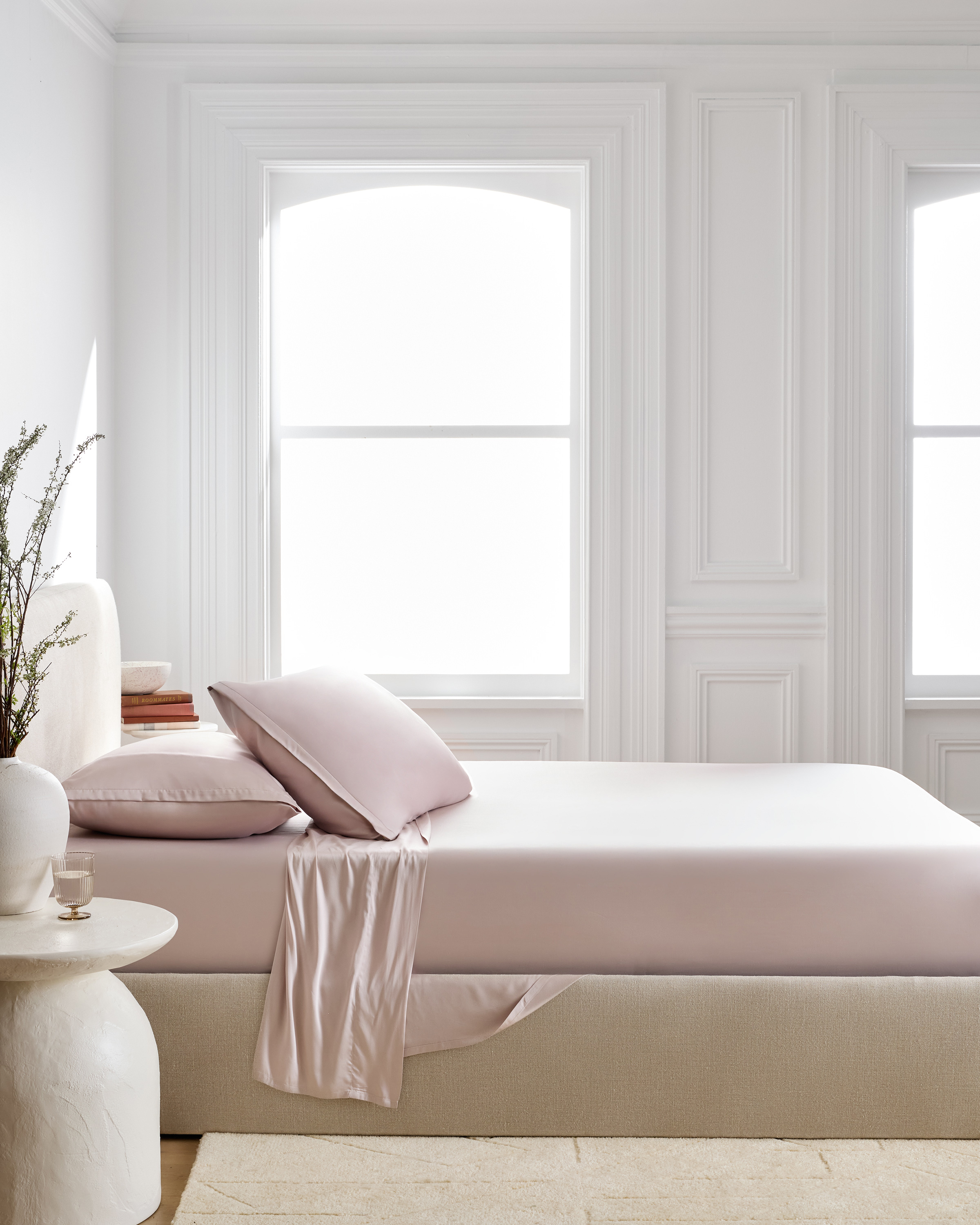 Bamboo Sheet Set - Soft Blush, Queen