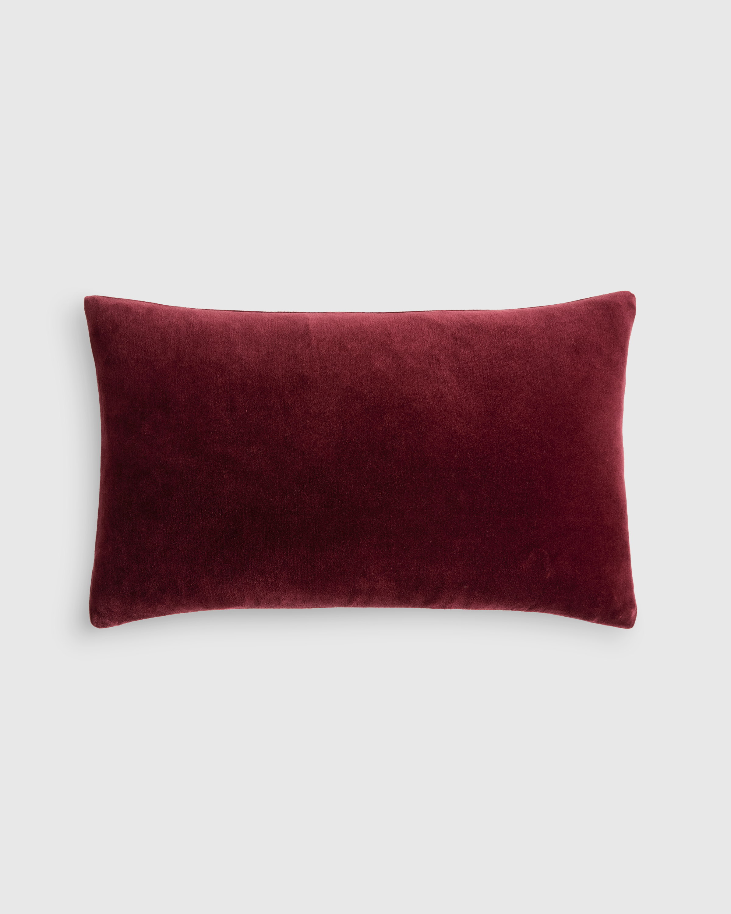 Bordeaux Classic Cotton Velvet Pillow Cover