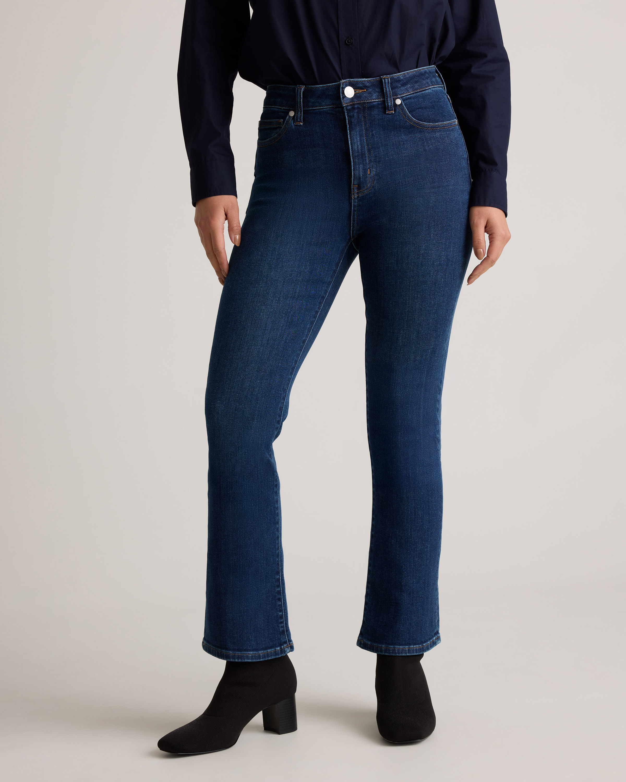 Bella Stretch Kick Flare Jeans in Midnight Blue Bella Stretch Kick Flare Jeans in Midnight Blue