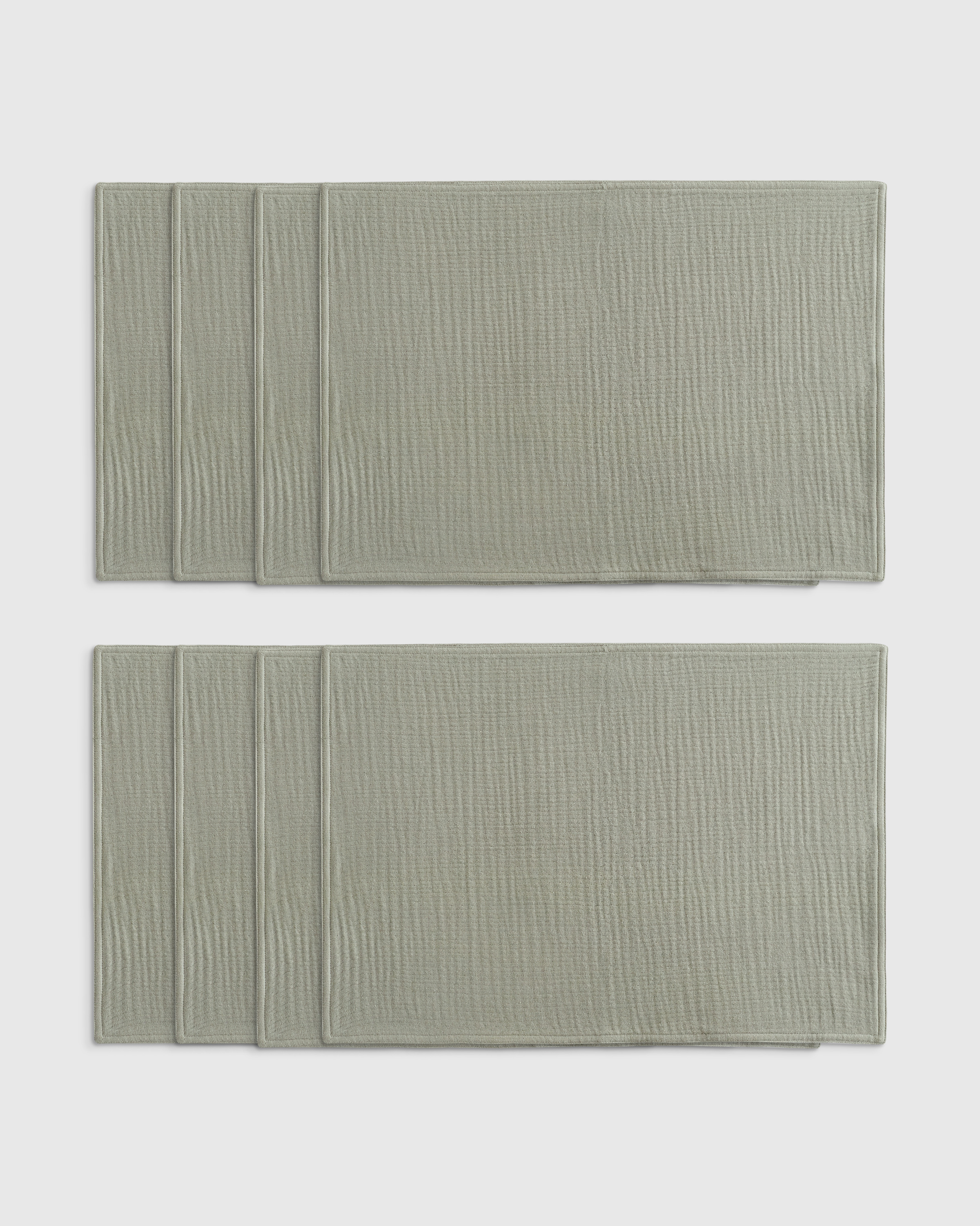 Dried Sage Napperons en gaze de coton biologique (ensemble de 8)