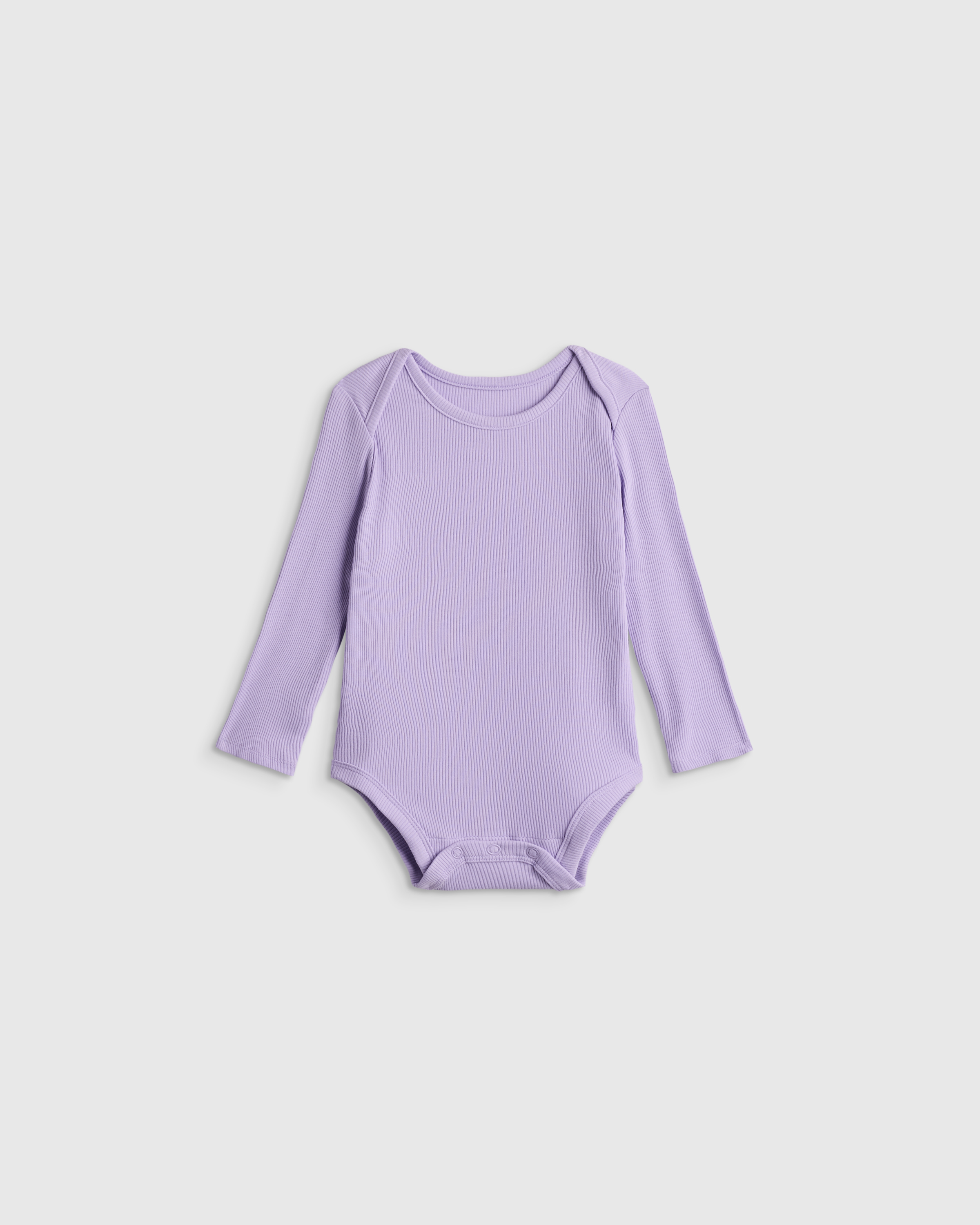 Violet Mist Softest Rib Long Sleeve Bodysuit 