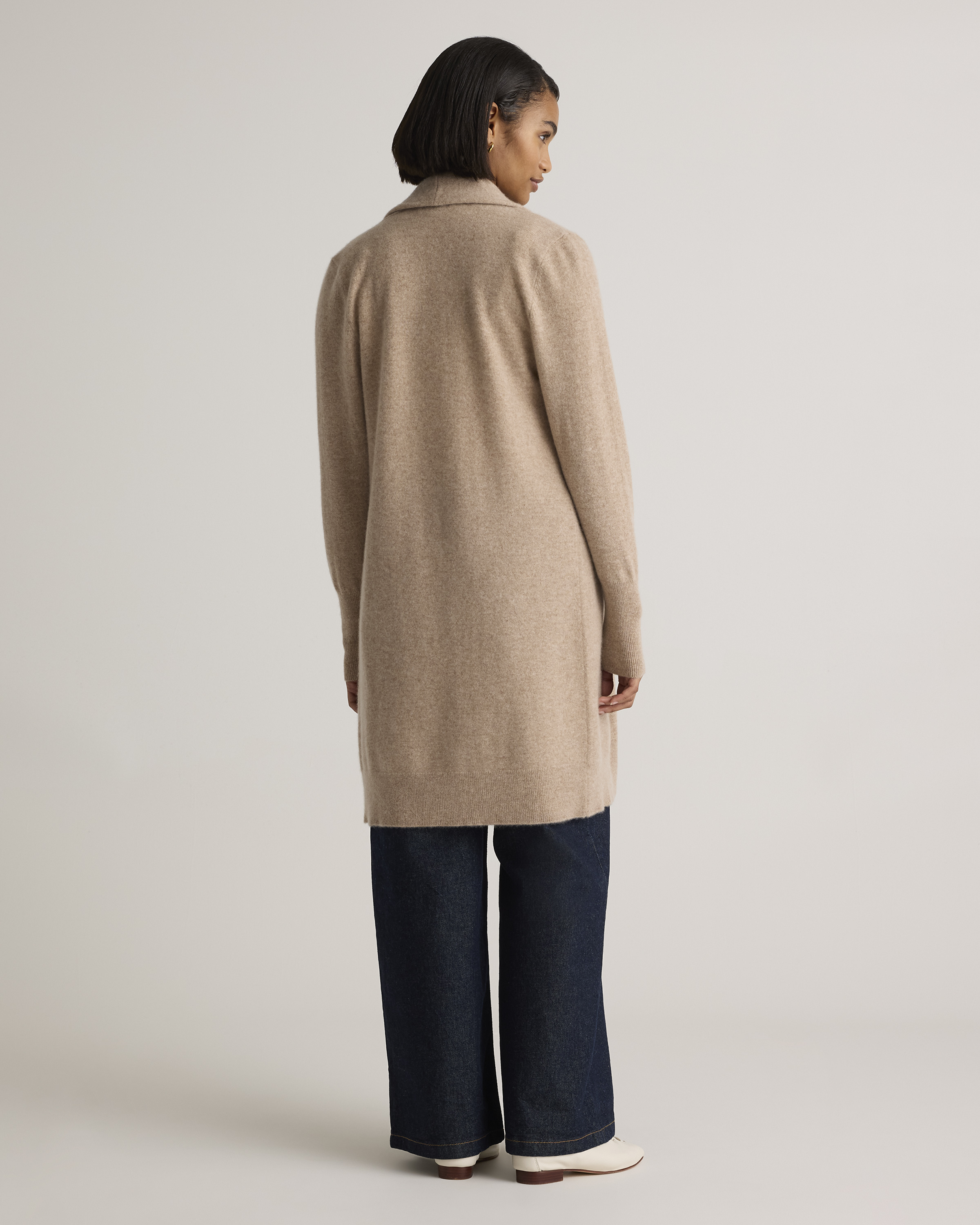 Mongolian Cashmere Duster Cardigan Sweater