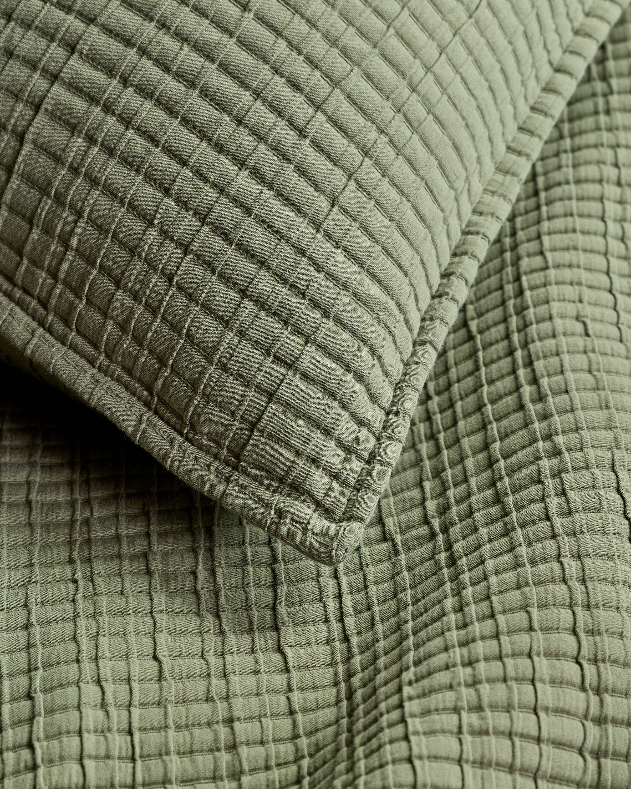 Quince Ribbed Cotton Coverlet - Thumbnail 3