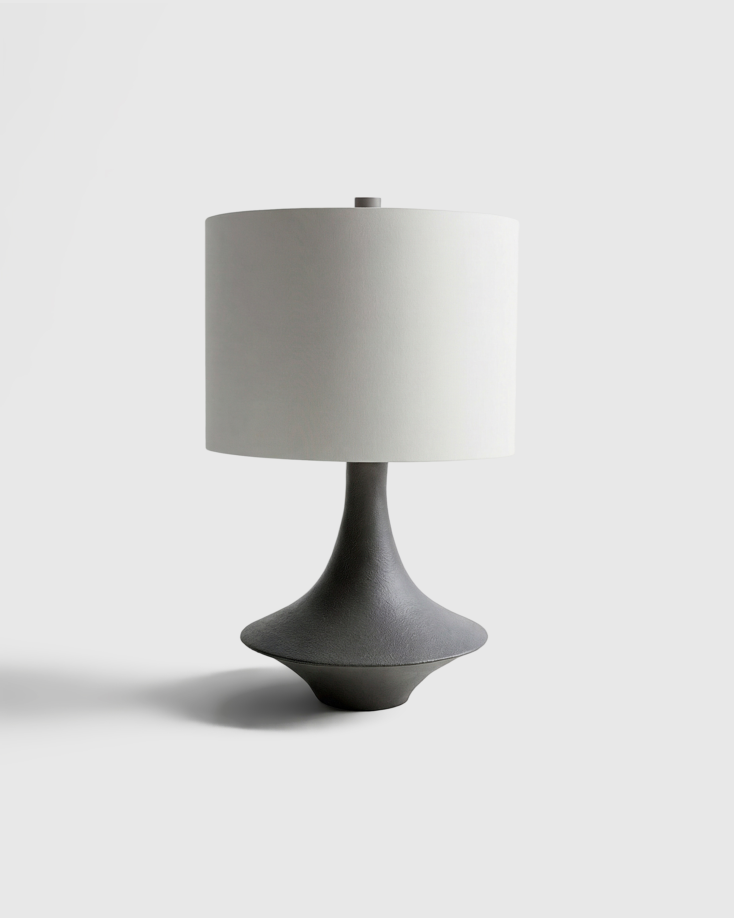 Black Sculptural Resin Table Lamp