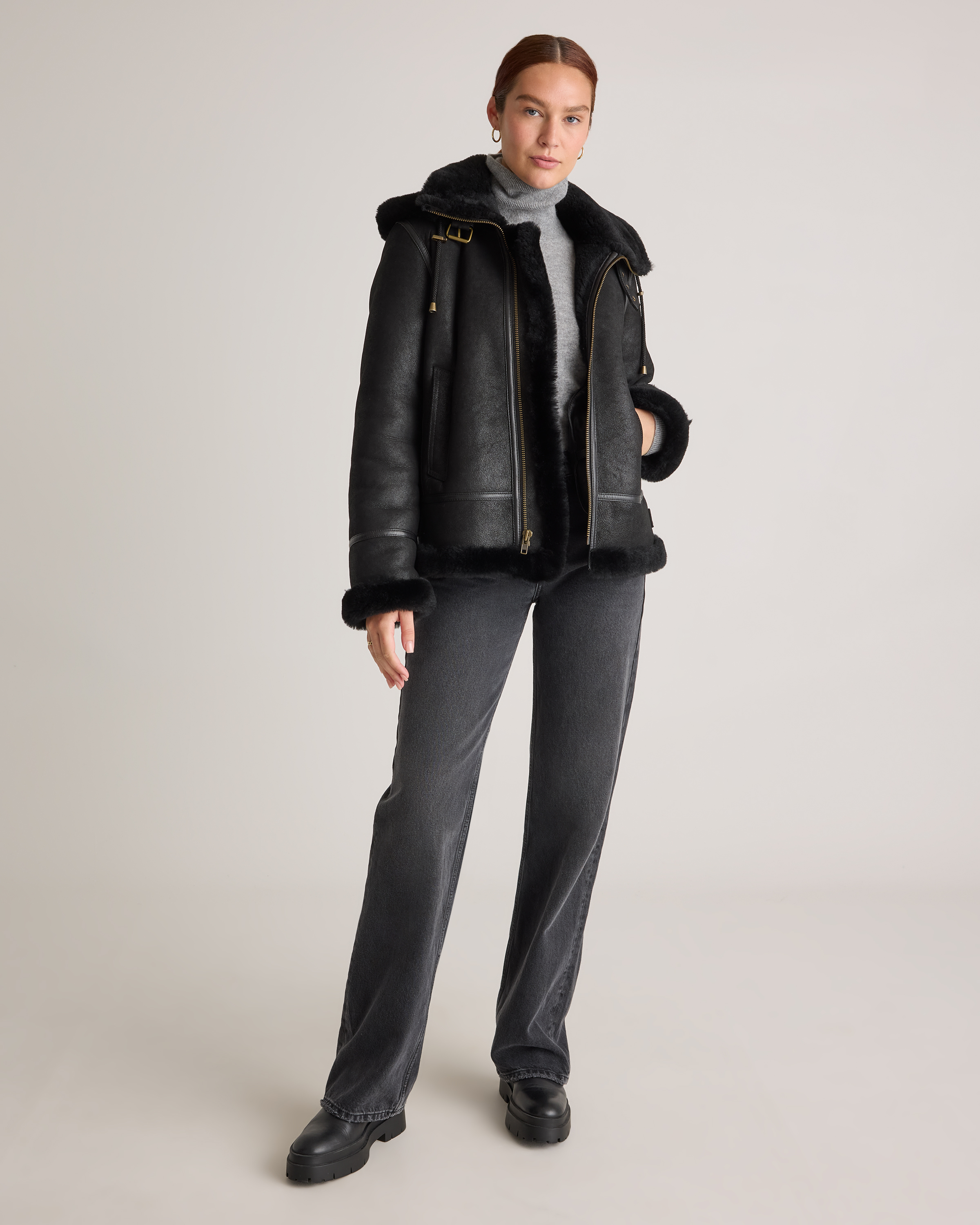 【美品】セオリー エコファーボンバージャケット SHEARLING BOMBER SOPHISTICATED FUR | Theory luxe[セオリーリュクス]公式通販サイト