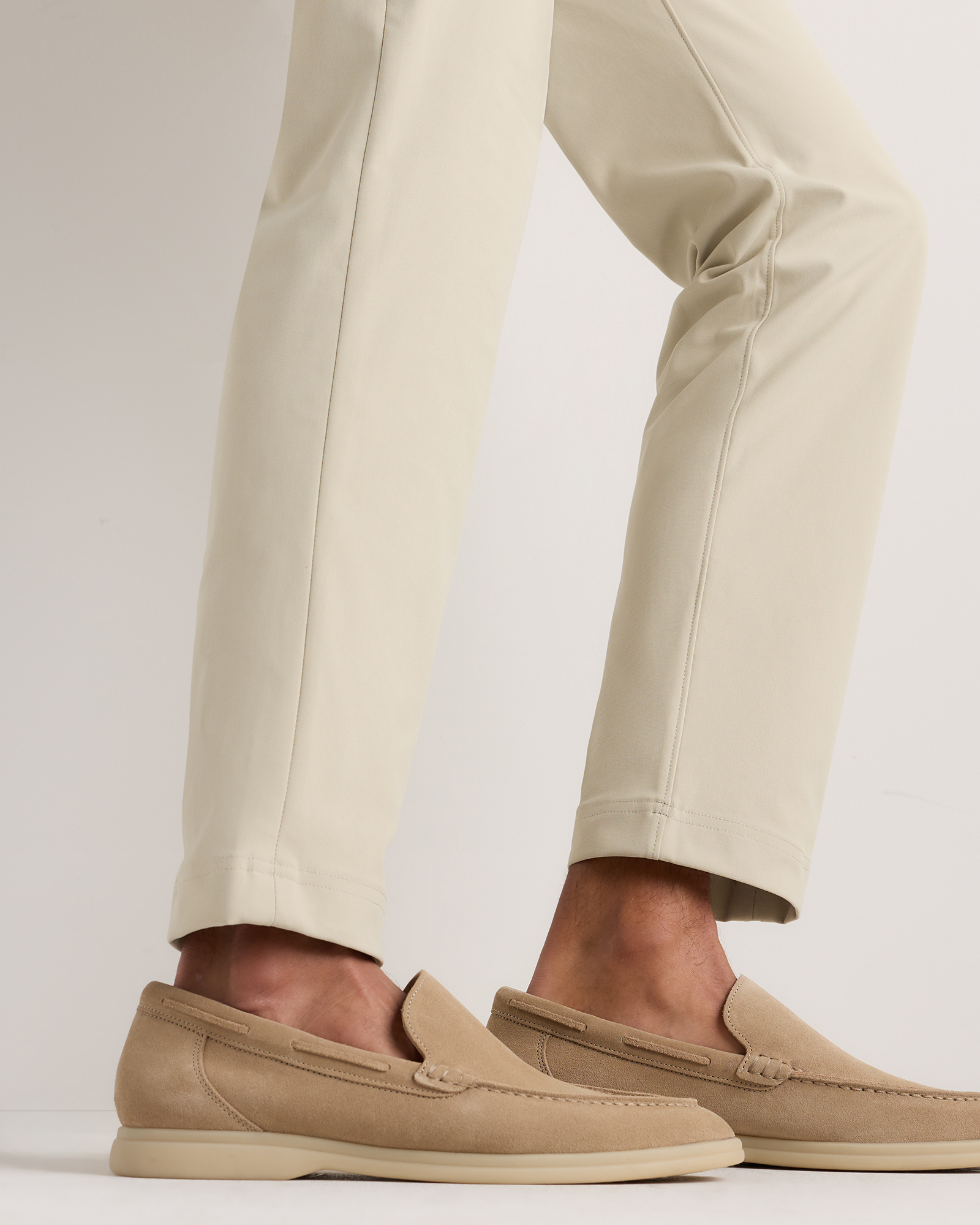Soft Suede Mariner Loafer in Dune