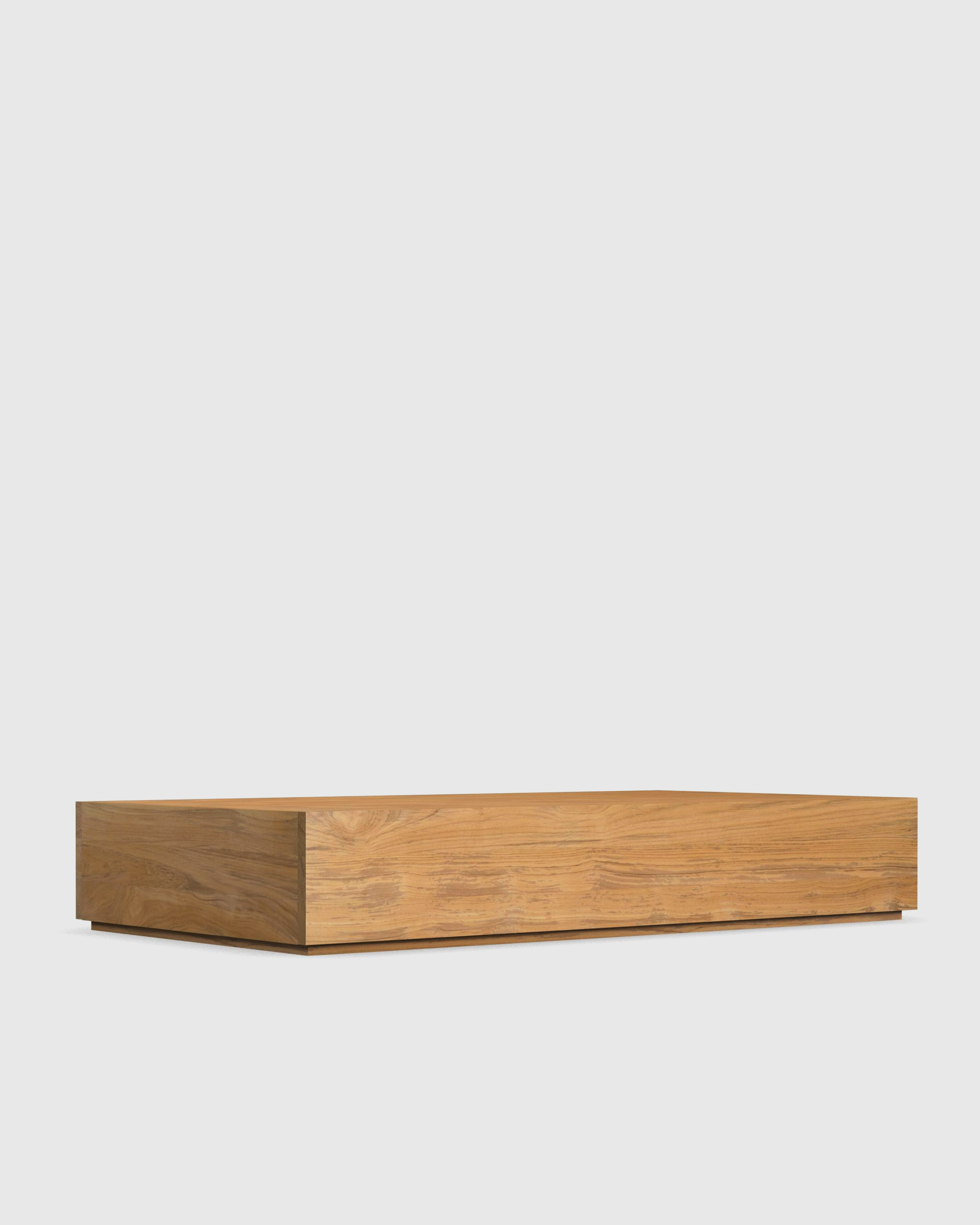 Solid Teak Outdoor Coffee Table - Thumbnail 2