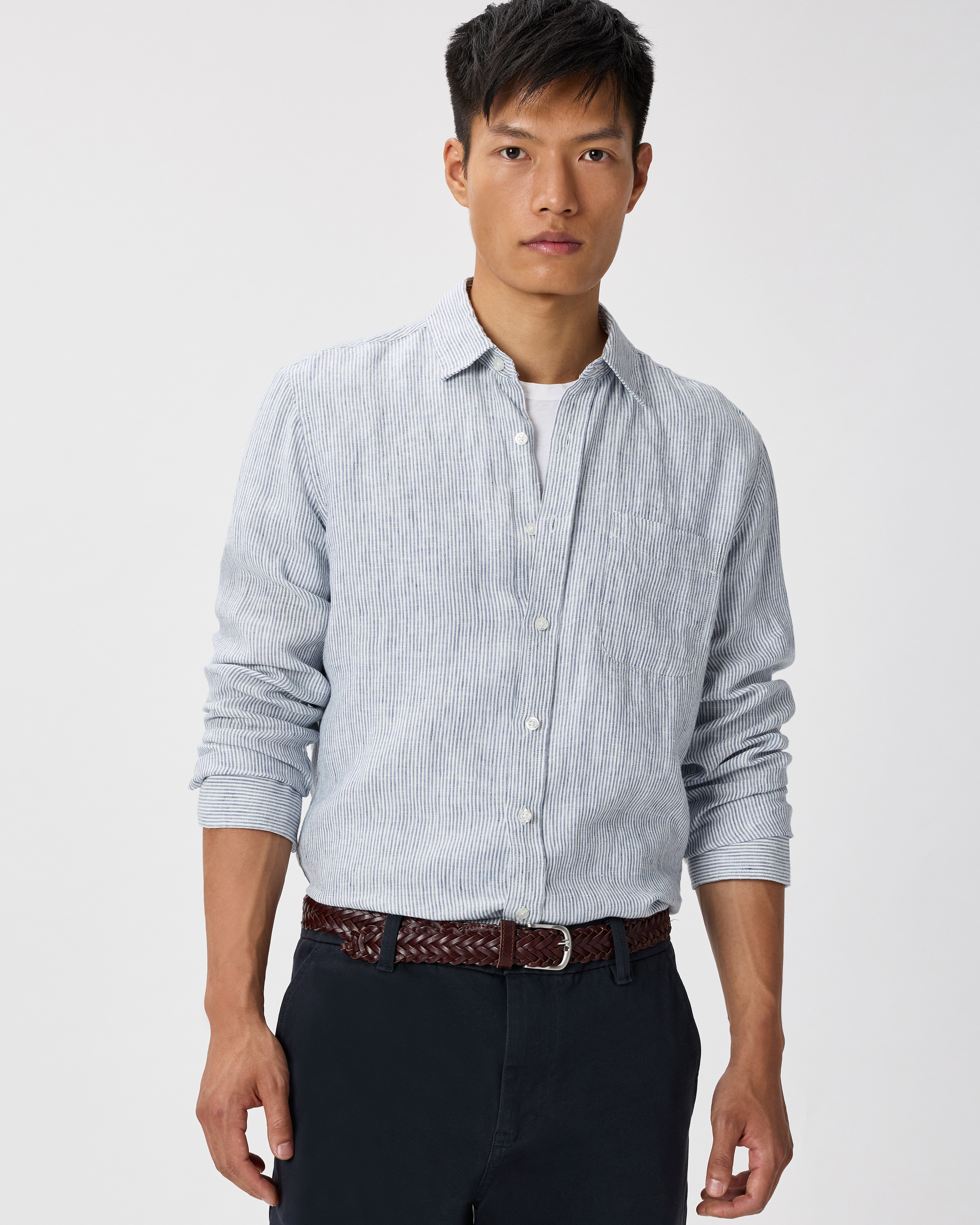 ★MUSINSA STANDARD★ Relaxed soft poplin shirt purple grey M MUSINSA | MUSINSA STANDARD Relaxed Soft Poplin Short Sleeve