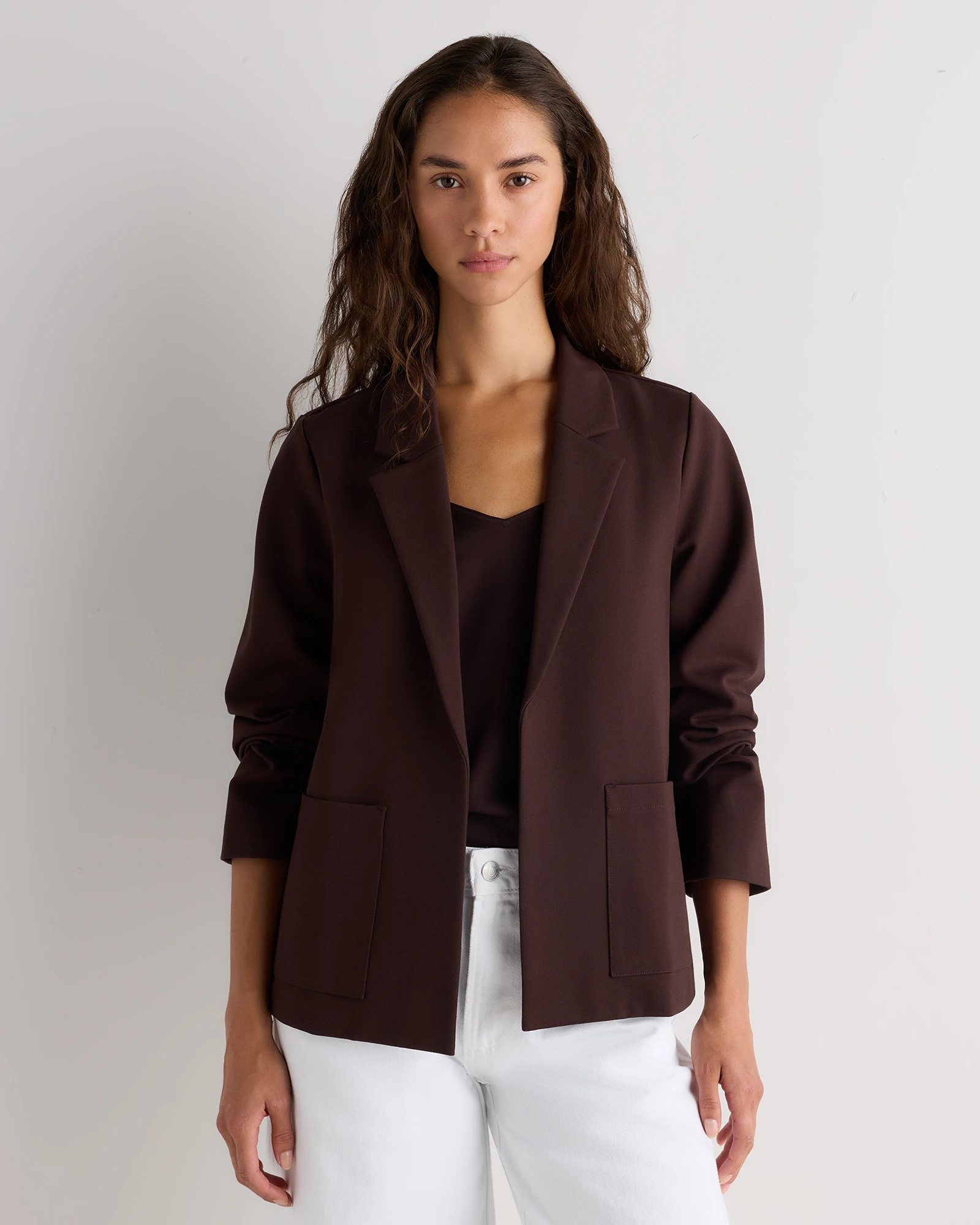 Ultra-Stretch Ponte Open Blazer
