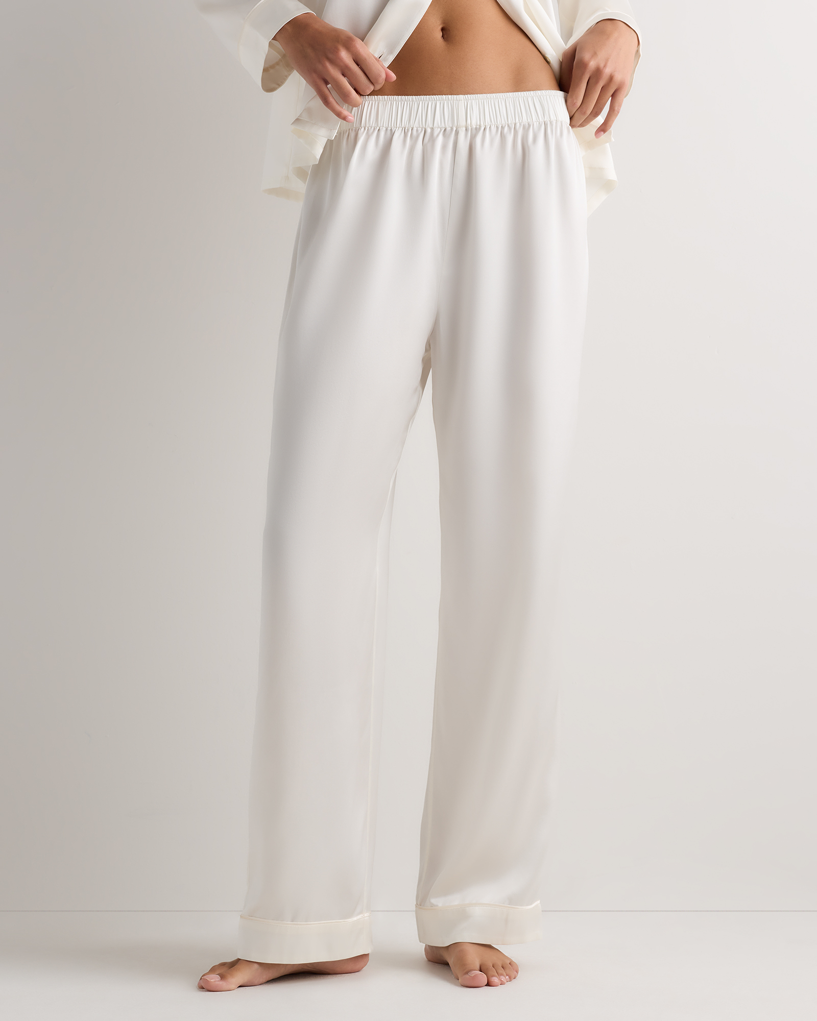 100% Washable Silk Satin Pajama Pant