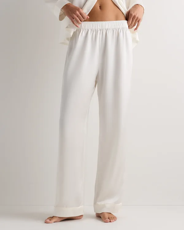 100% Washable Silk Satin Pajama Pant