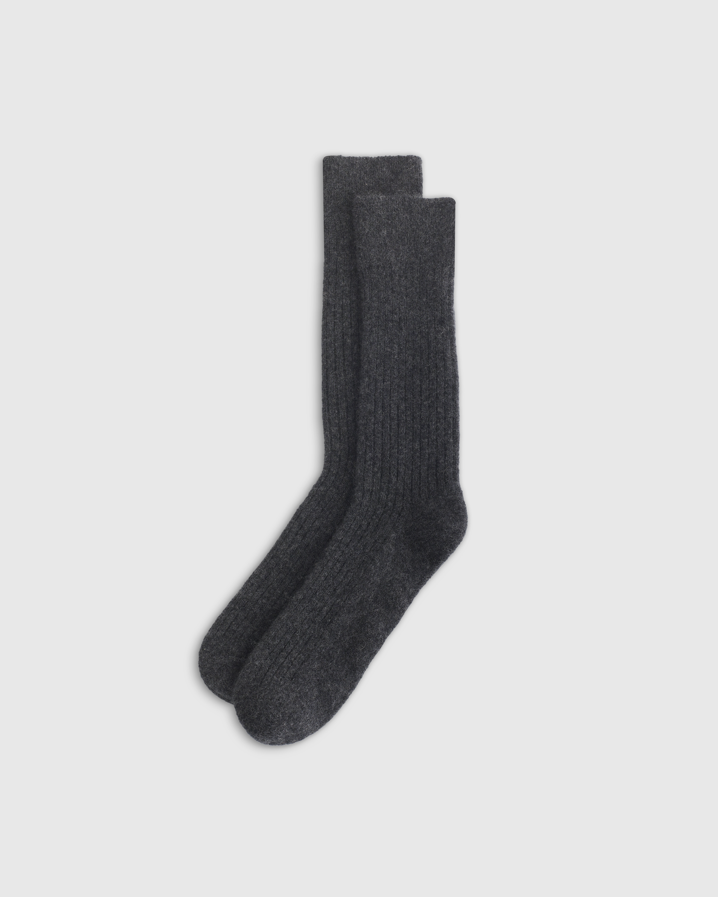 Quince Cashmere Trouser Sock In Charcoal
