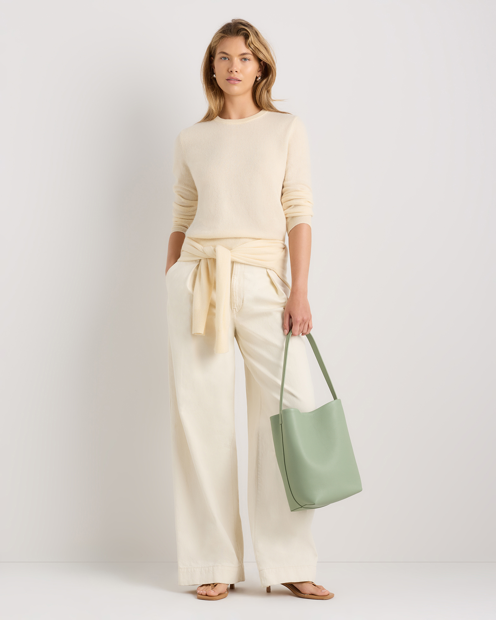 Penelope Small Shoulder Bag in Pistachio Green