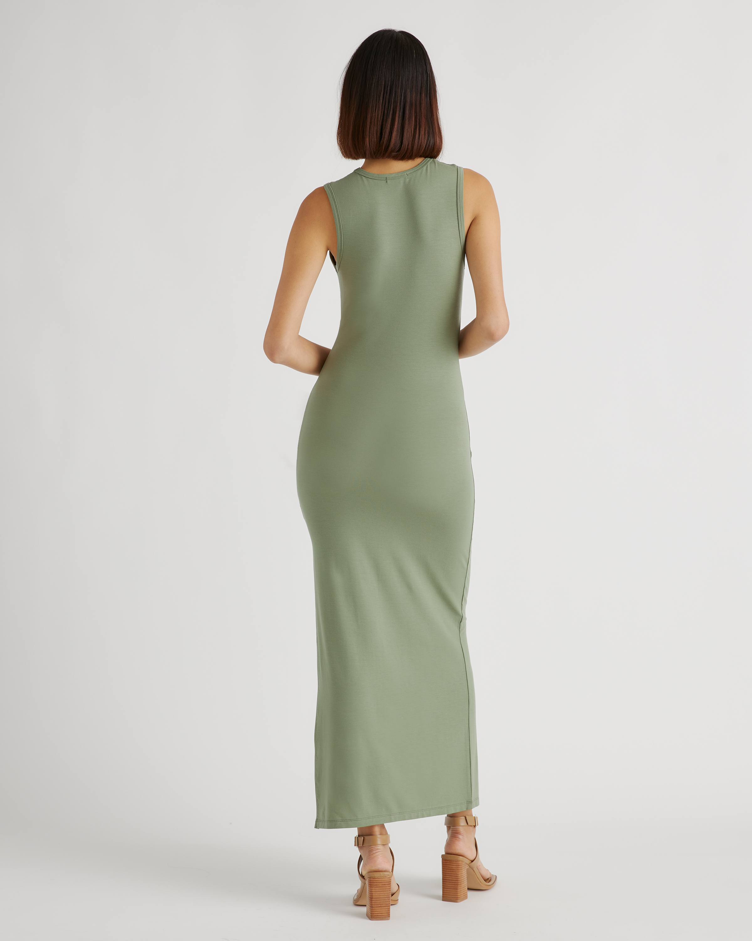 Tencel Jersey Tank Maxi Dress in Sage