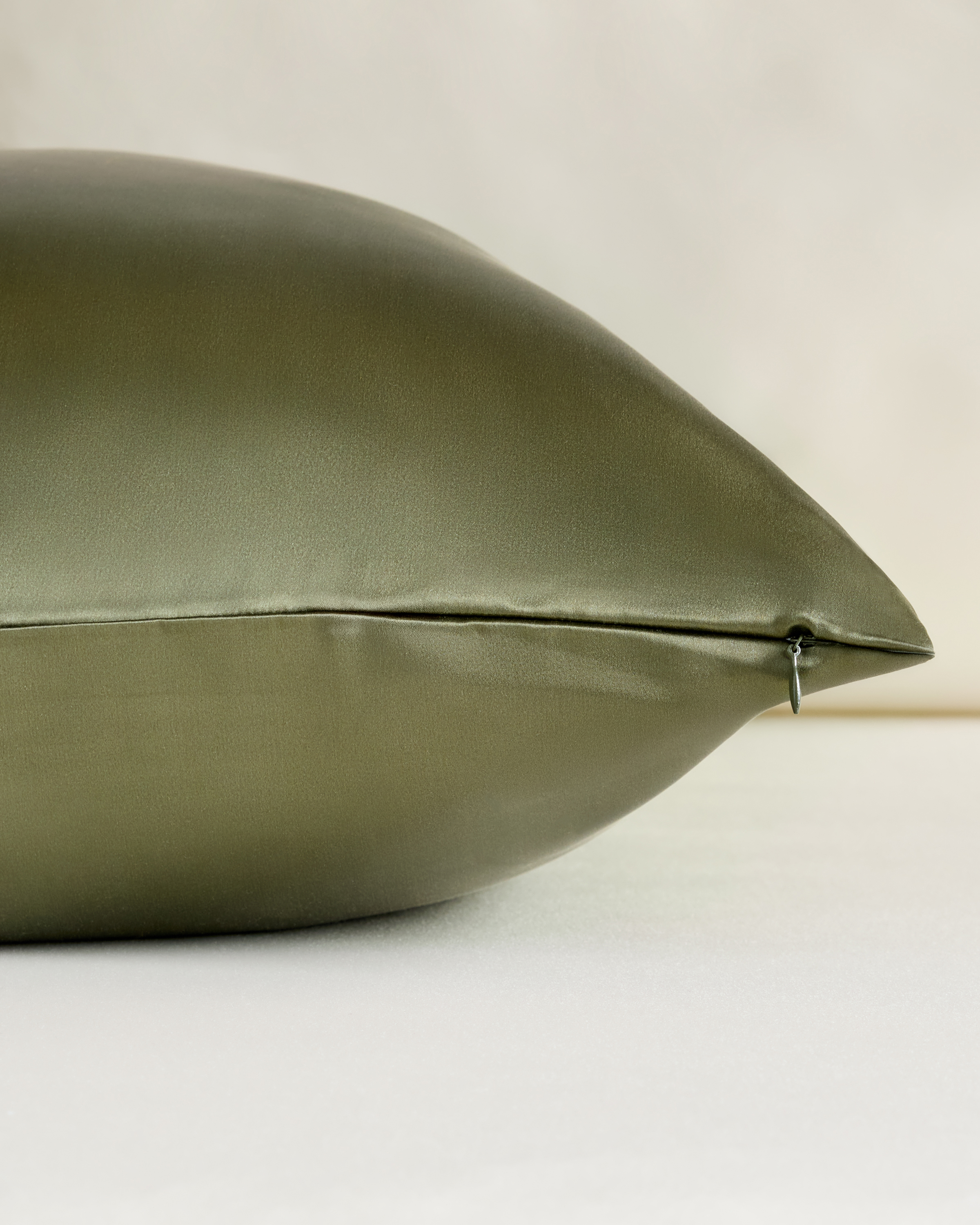 100% Mulberry Silk Pillowcase - Dusty Olive, King