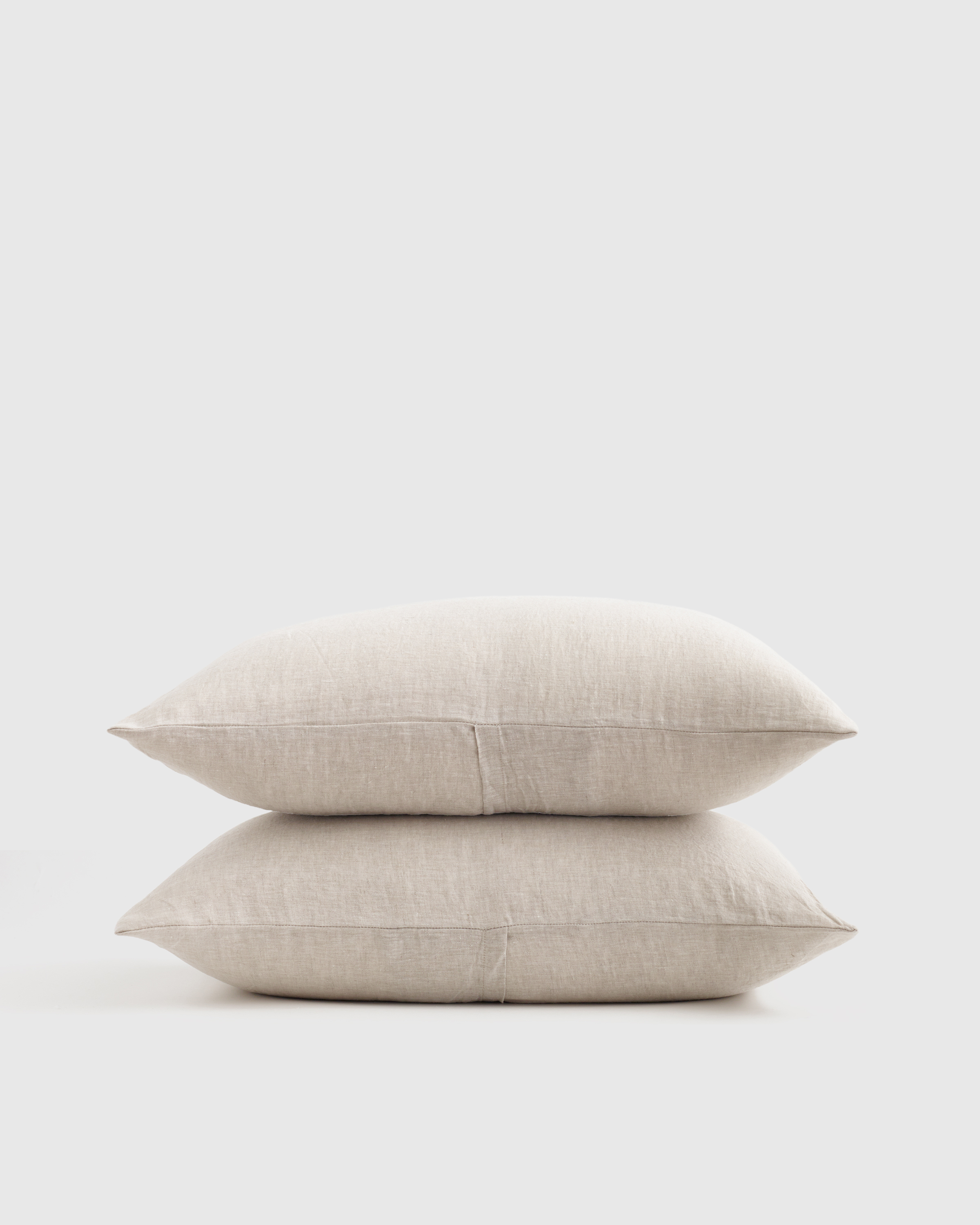 European Linen Sham Set, Standard, Natural Chambray