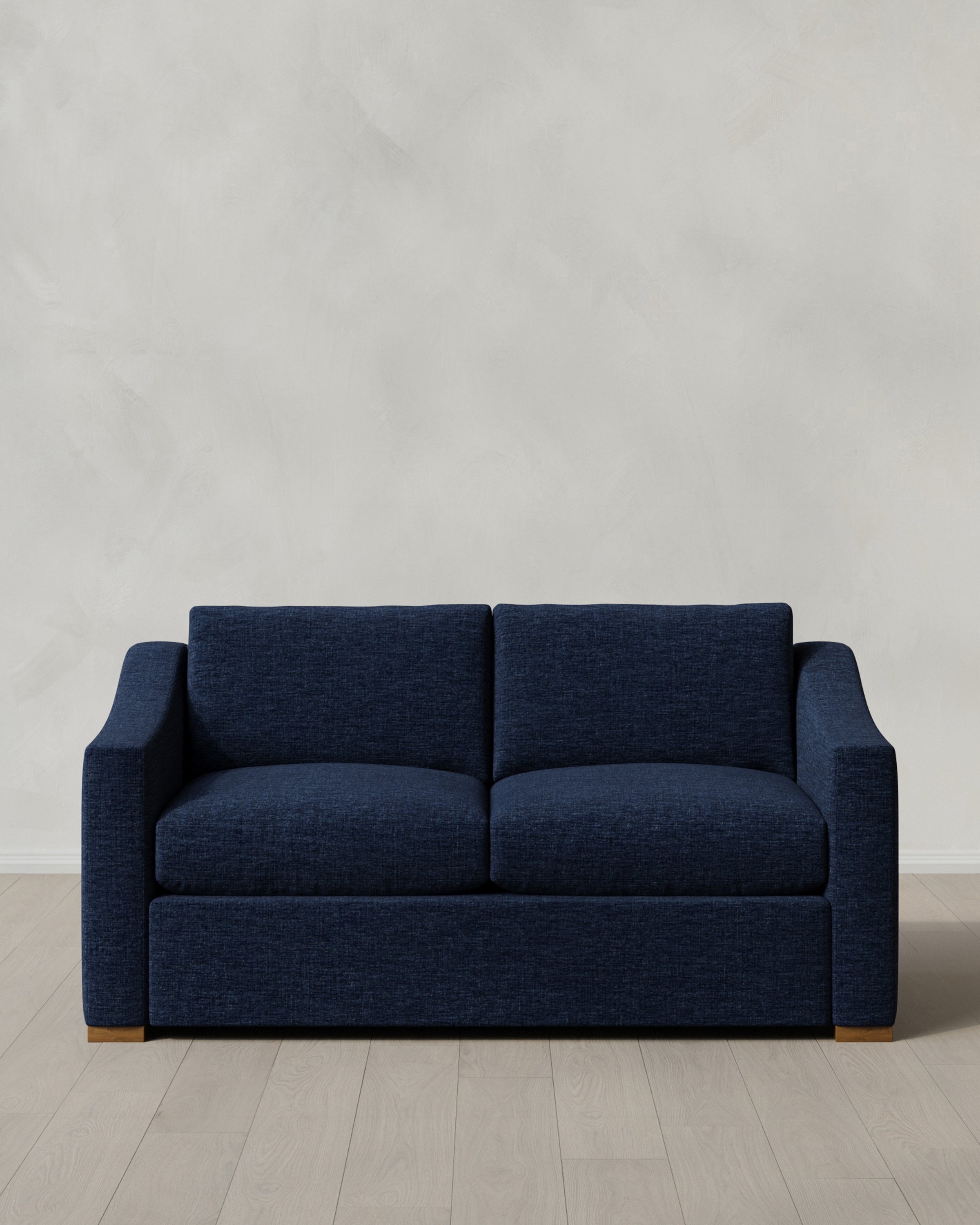 Ink Hollis Slope Arm Sofa in Performance Chenille Linen Blend