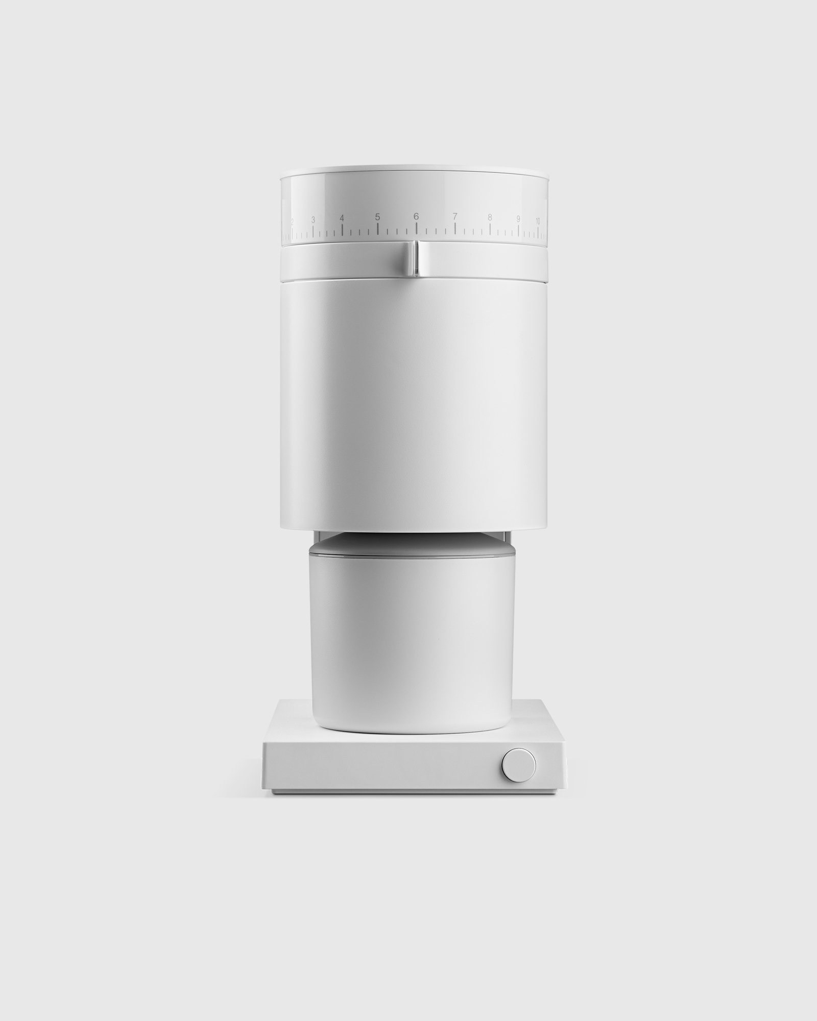 Matte White Fellow Opus Conical Burr Coffee Grinder