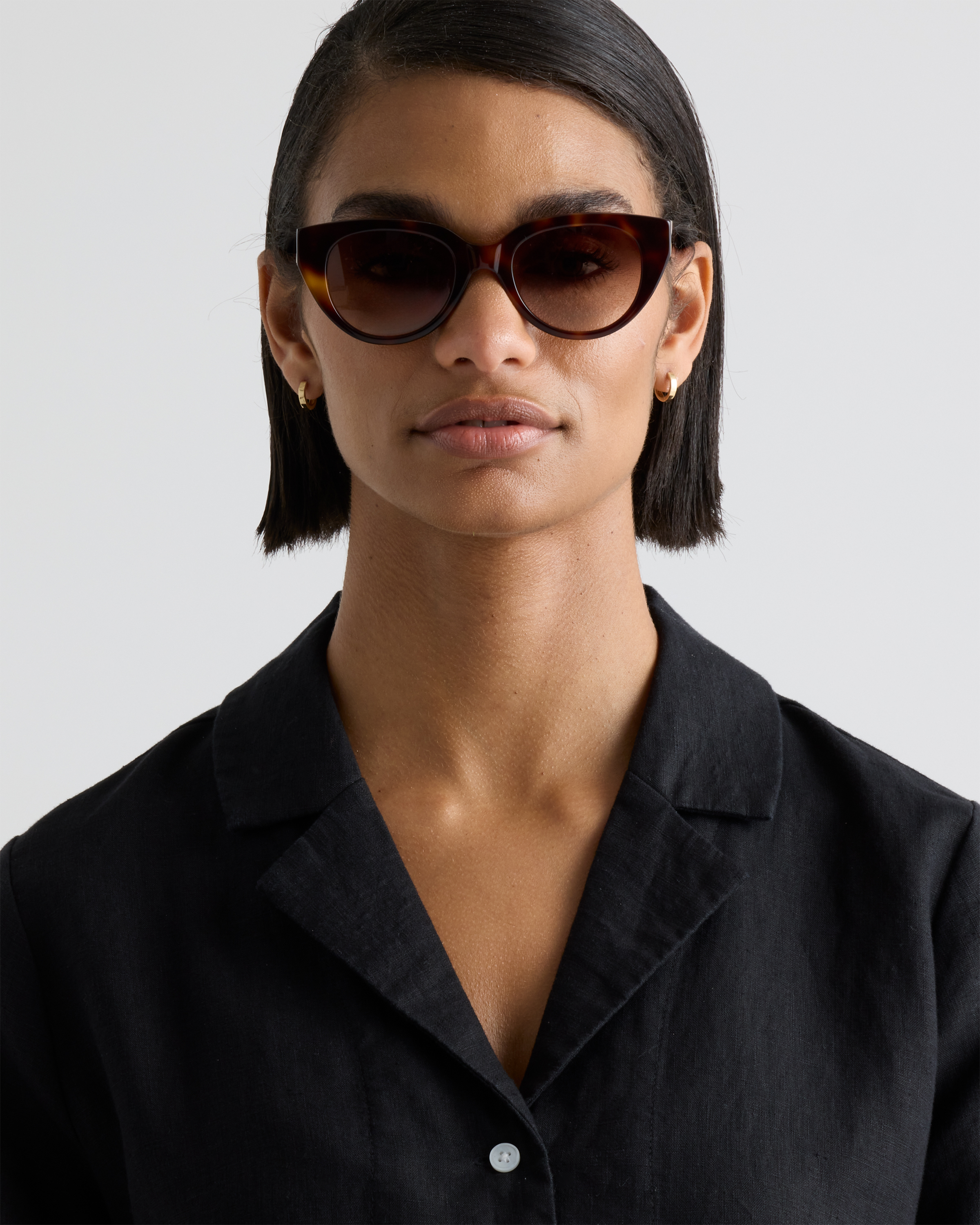 Capri Polarized Acetate Sunglasses in Ginger Tortoise with 