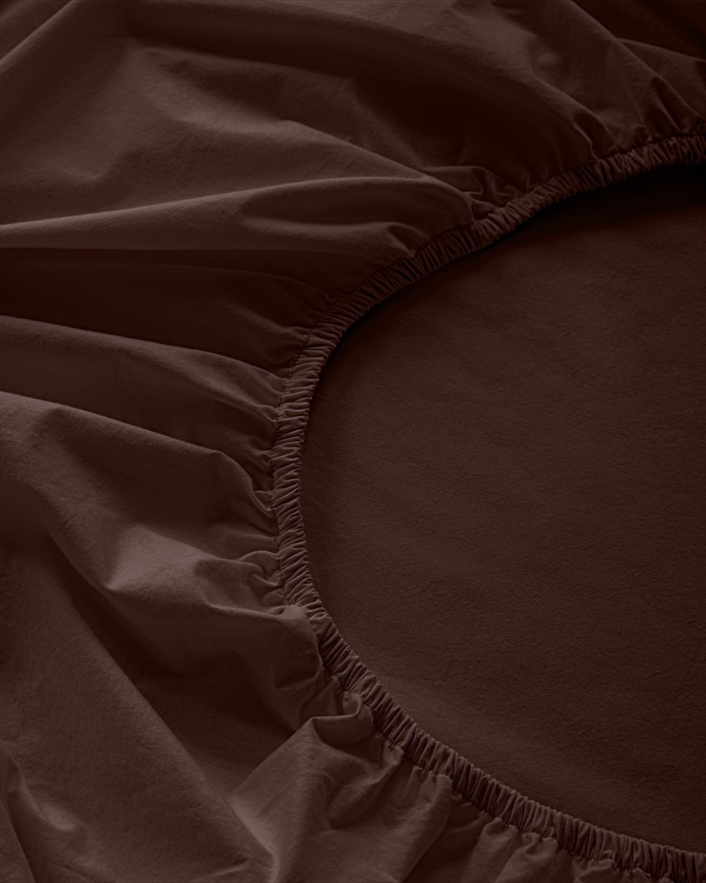 Organic Brushed Cotton Sheet Set - Espresso, Queen
