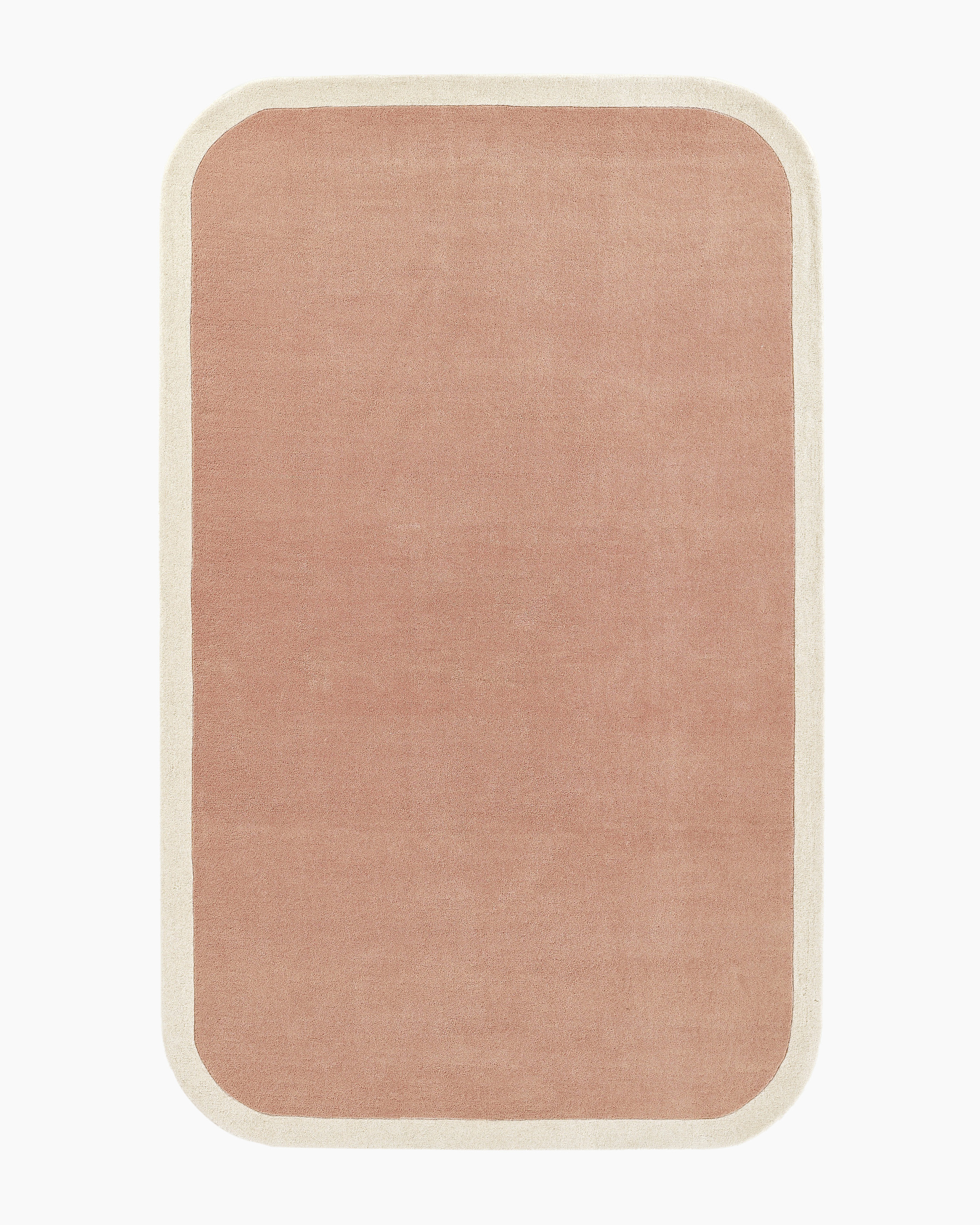 Pink Colorful Curves Hand-Tufted Rug